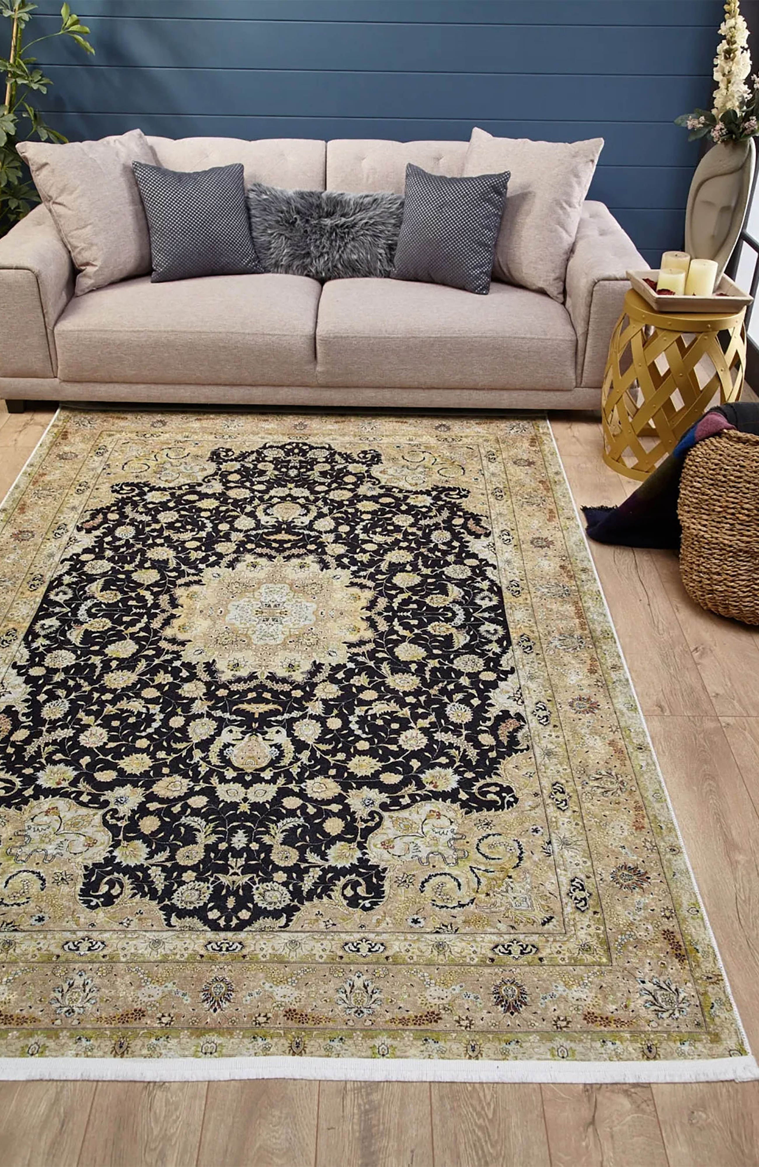 Aleyna Turkish Floral Traditional Vintage Rug