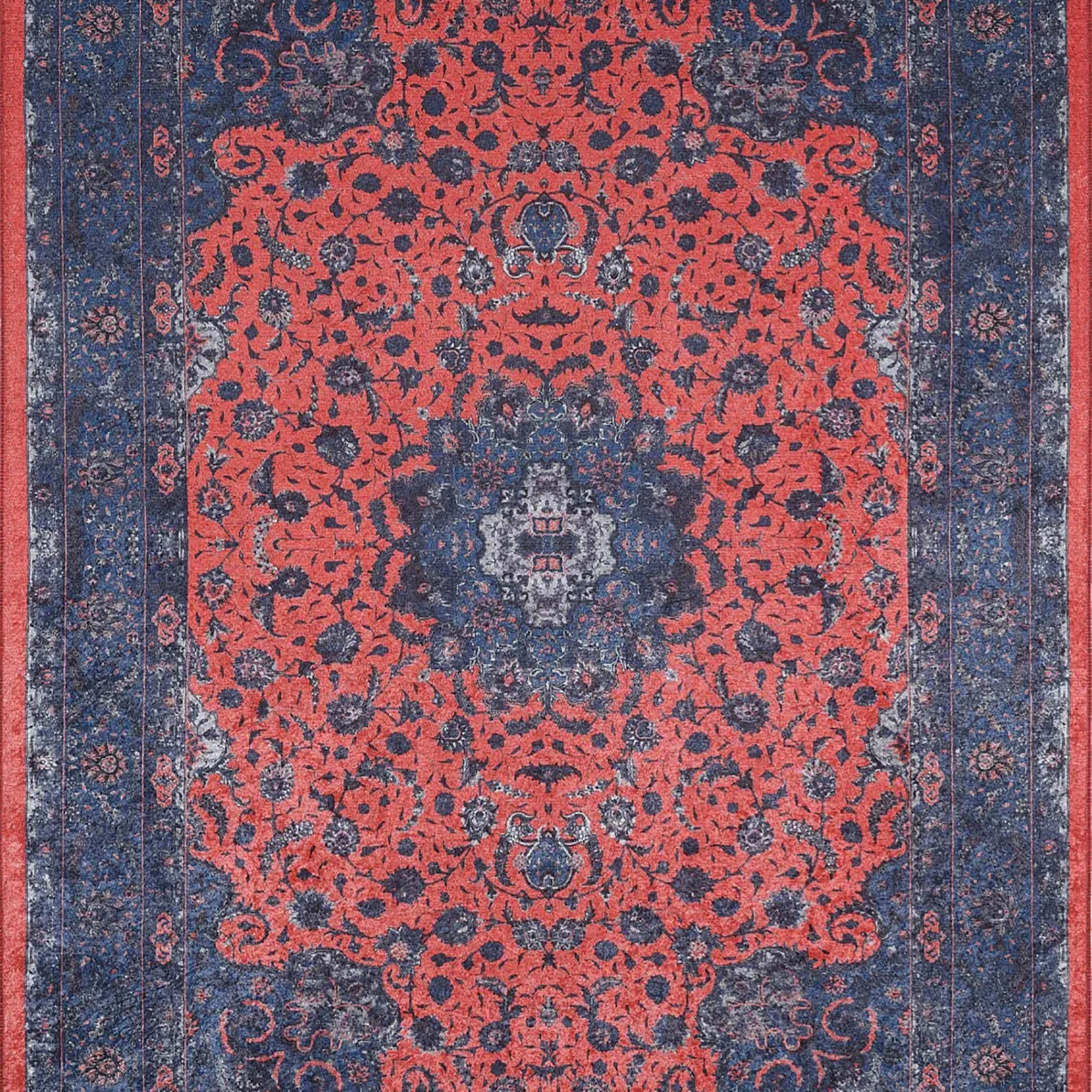 Cadence Turkish Floral Traditional Vintage Rug