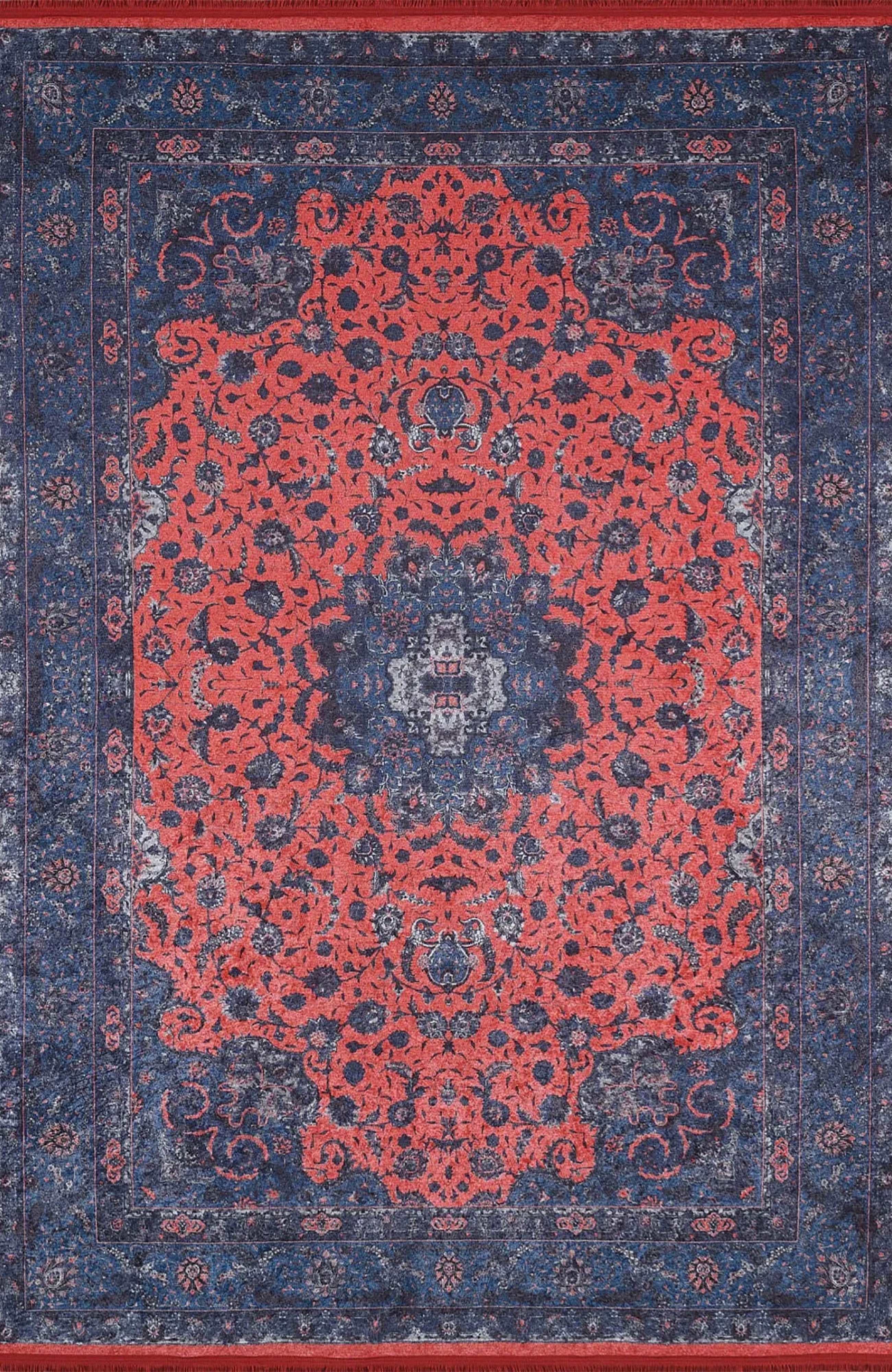 Cadence Turkish Floral Traditional Vintage Rug