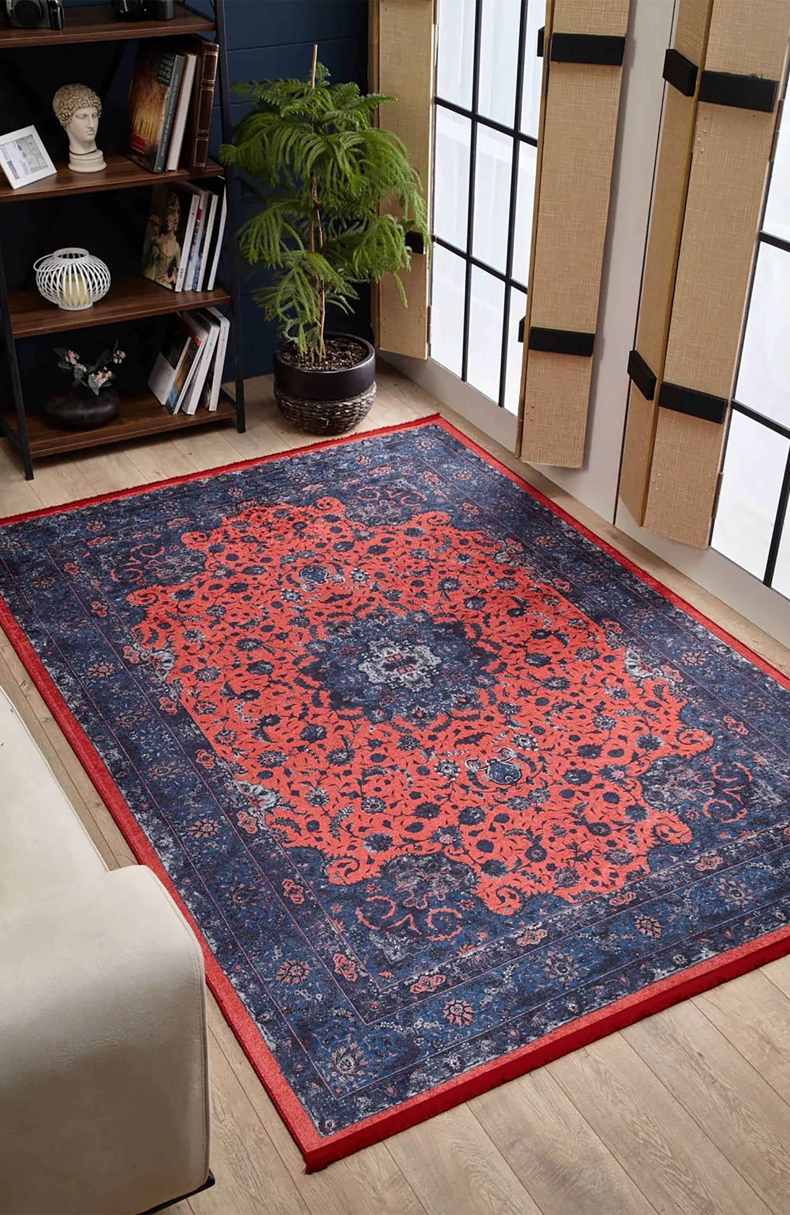 Cadence Turkish Floral Traditional Vintage Rug