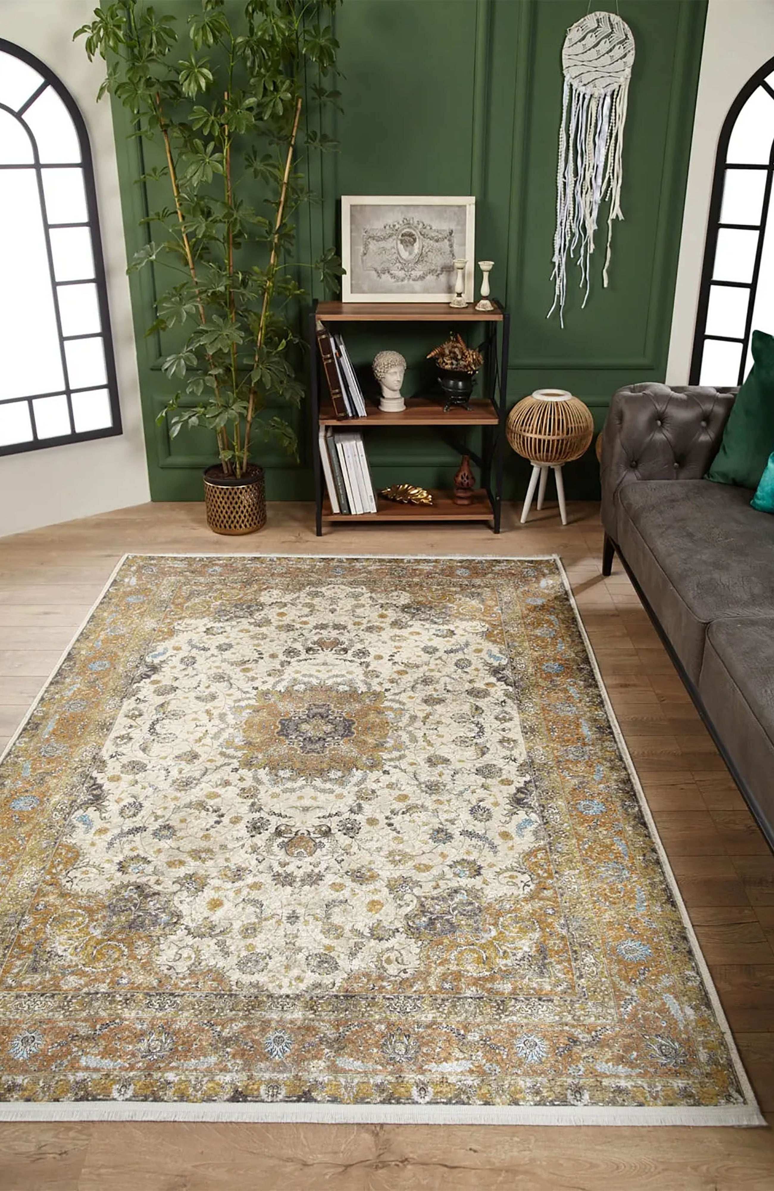 Emmeline Turkish Floral Traditional Vintage Rug