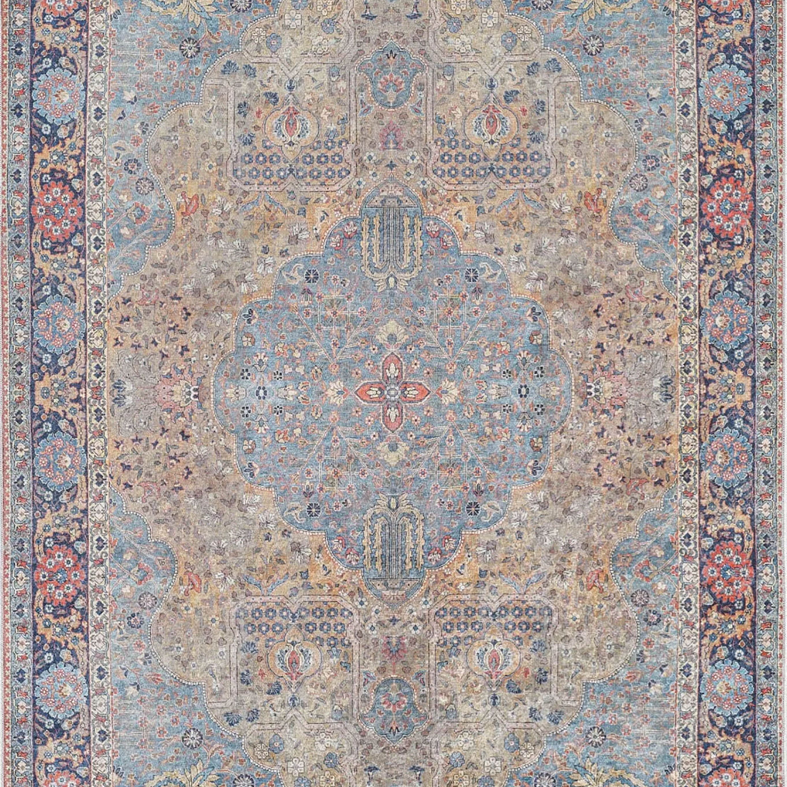 Sarahi Turkish Medallion Traditional Oriental Rug