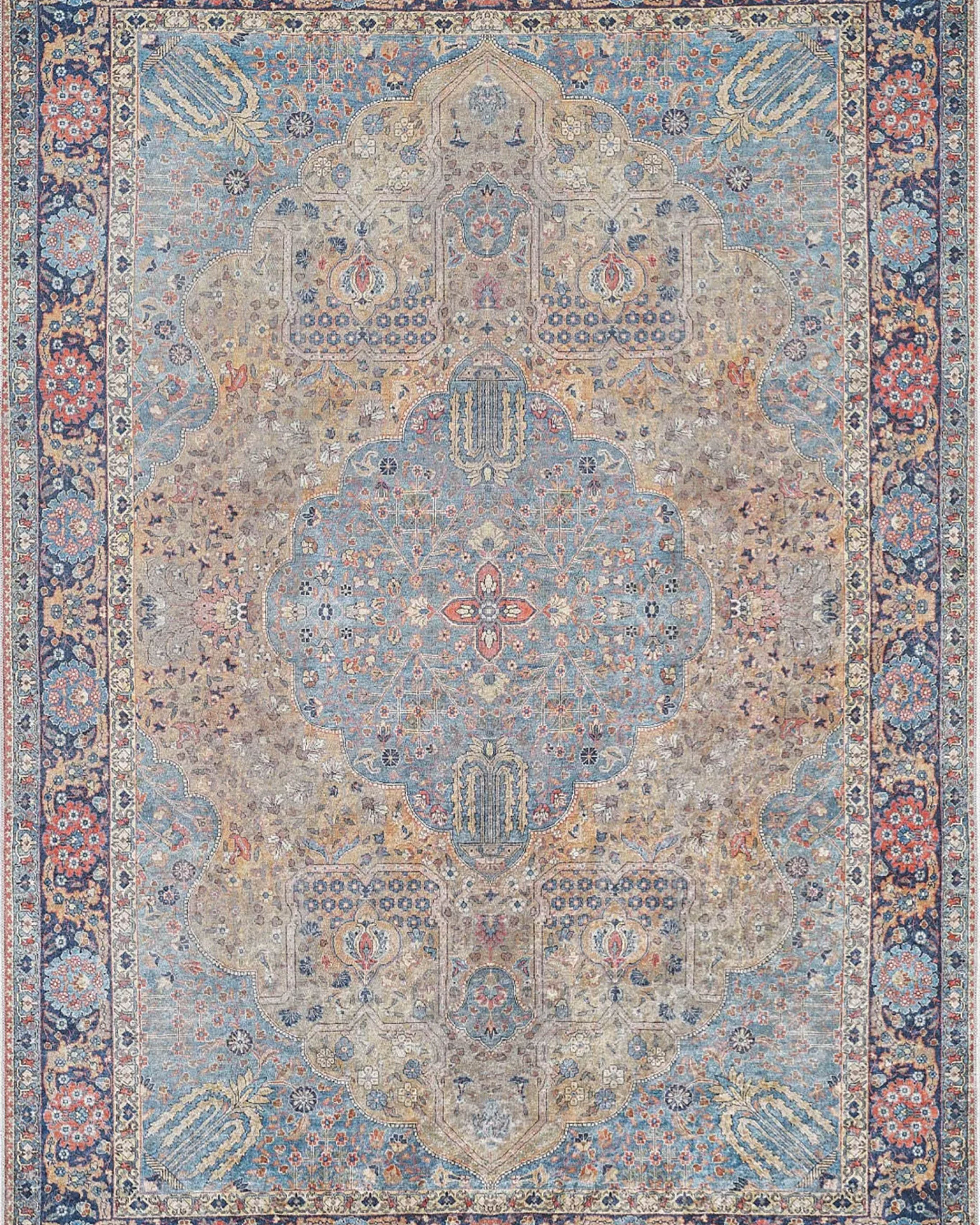 Sarahi Turkish Medallion Traditional Oriental Rug