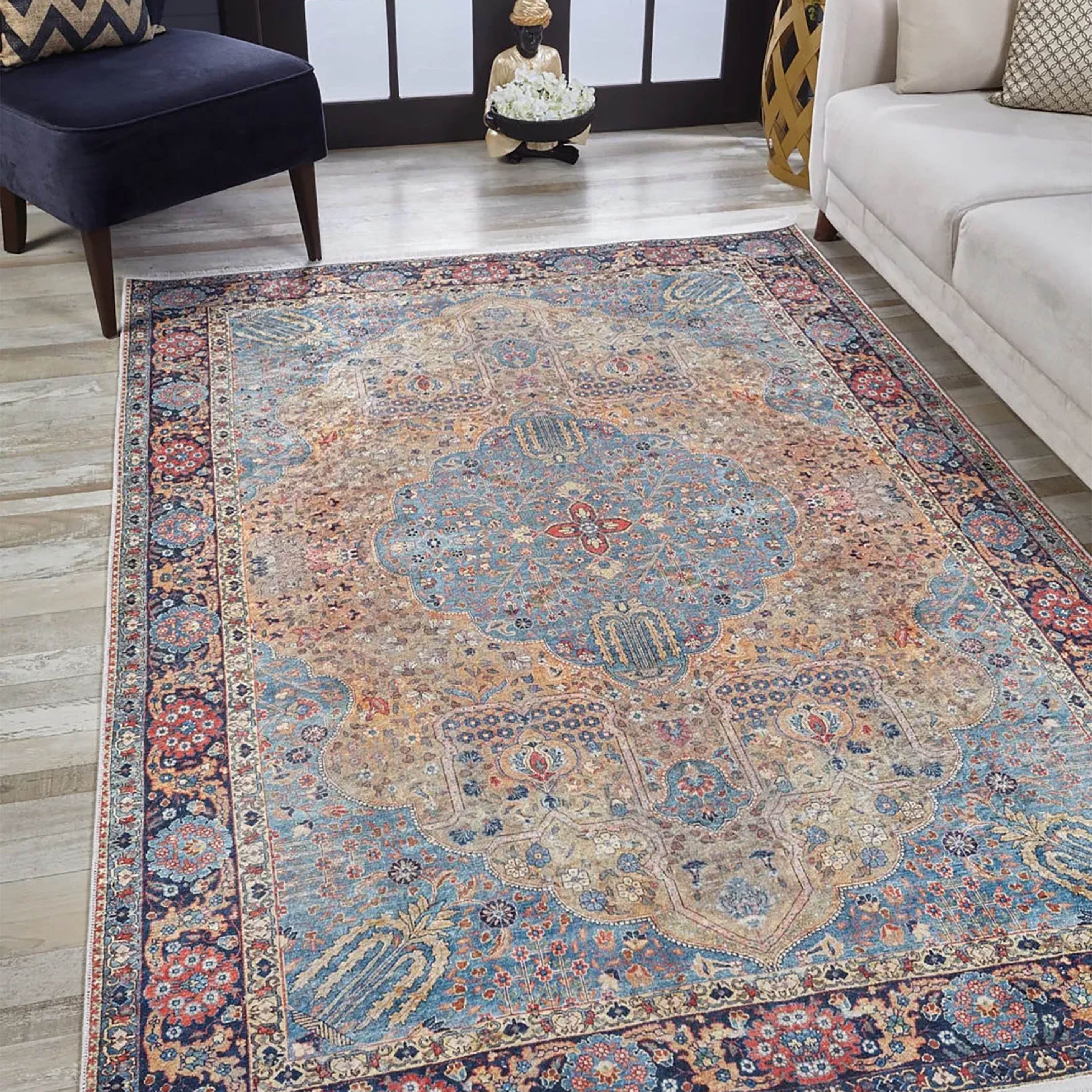 Sarahi Turkish Medallion Traditional Oriental Rug