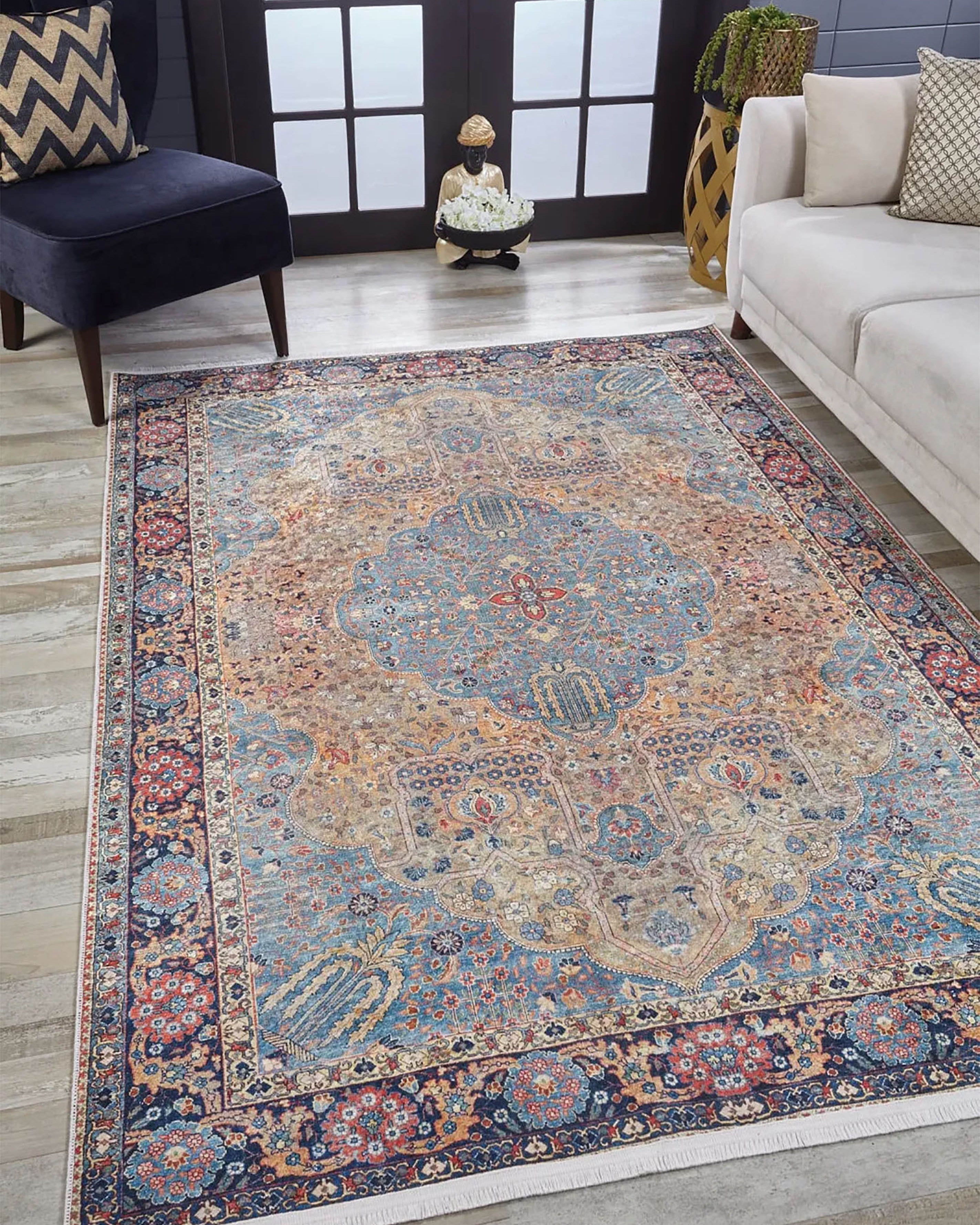Sarahi Turkish Medallion Traditional Oriental Rug
