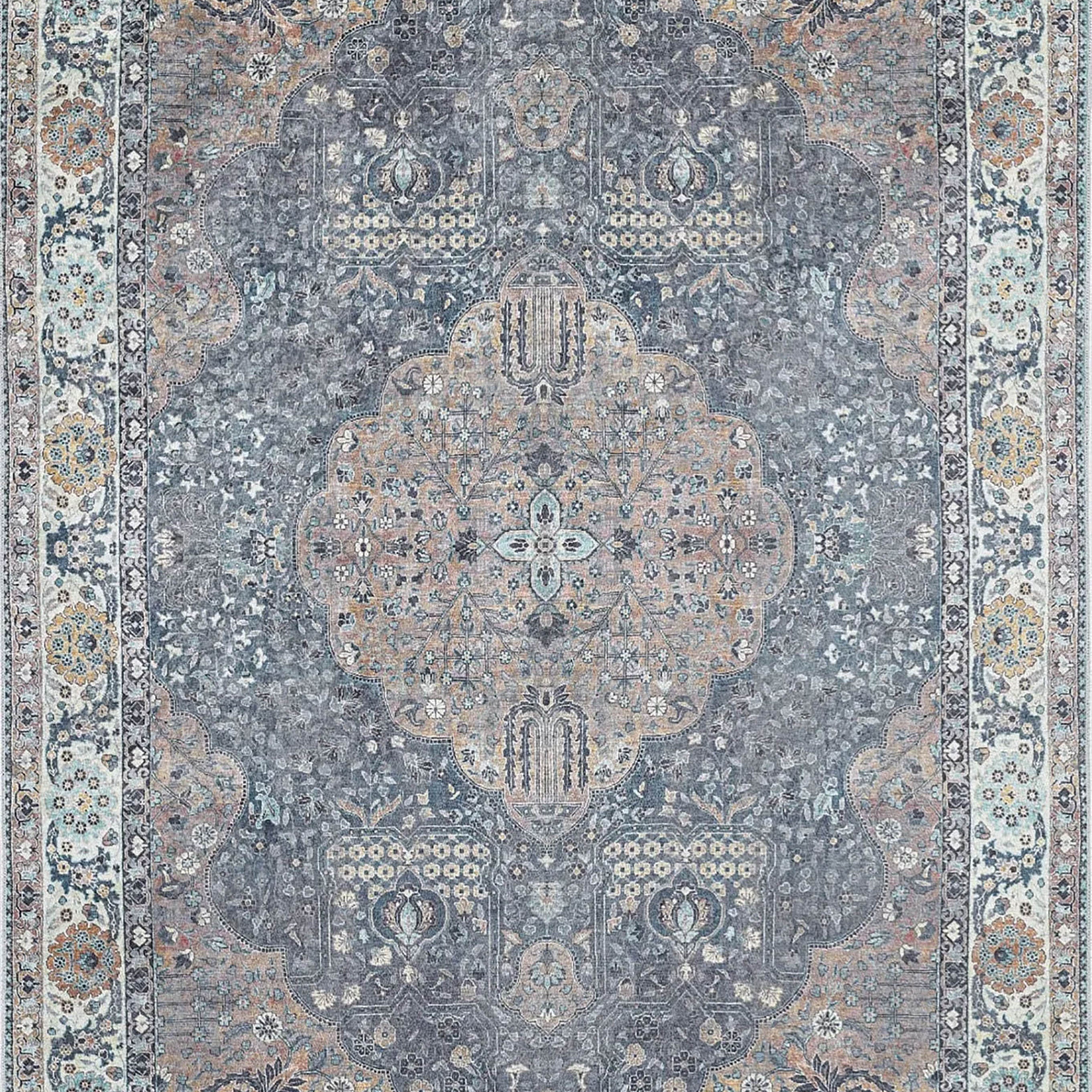 Anika Turkish Medallion Traditional Oriental Rug