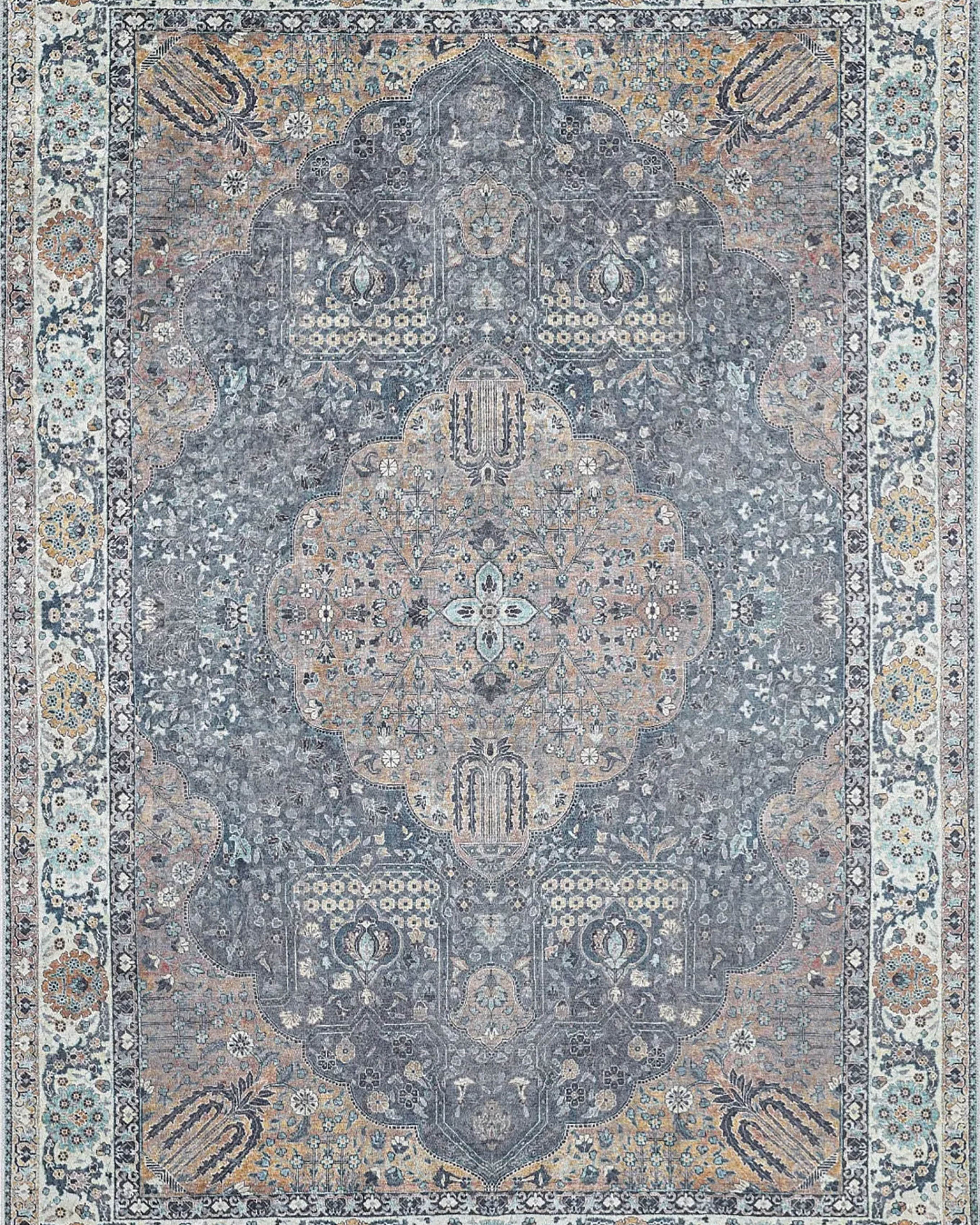 Anika Turkish Medallion Traditional Oriental Rug