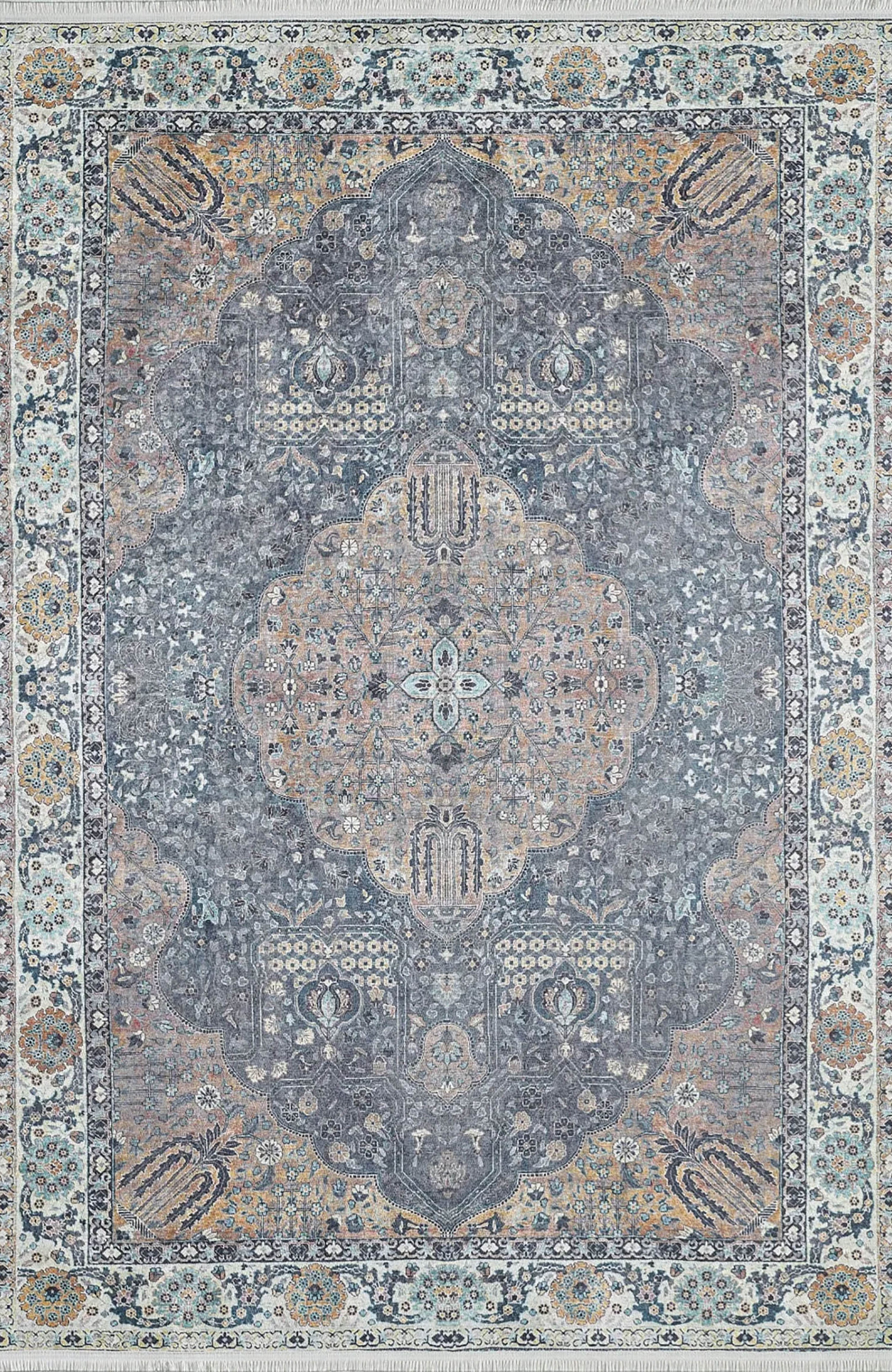 Anika Turkish Medallion Traditional Oriental Rug
