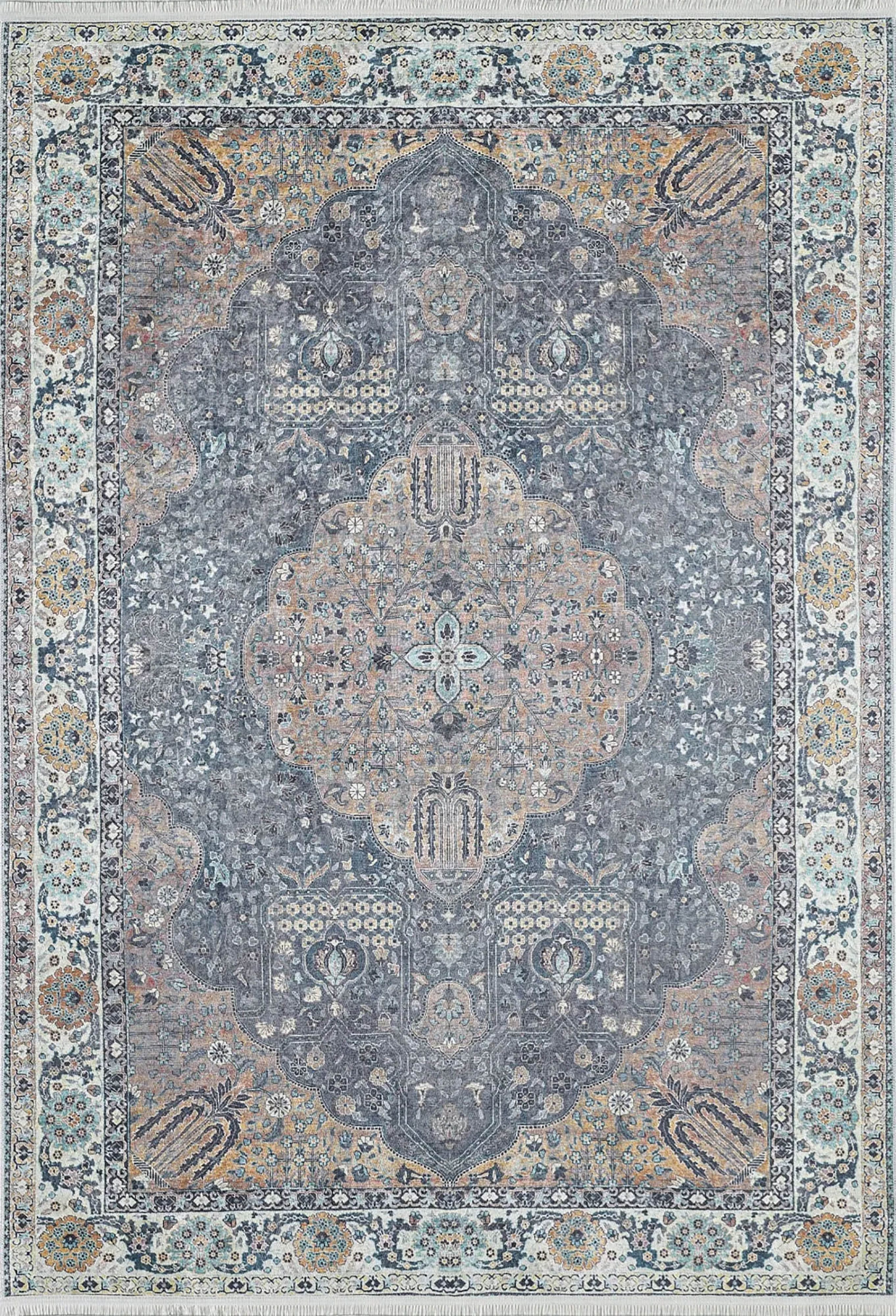 Anika Turkish Medallion Traditional Oriental Rug