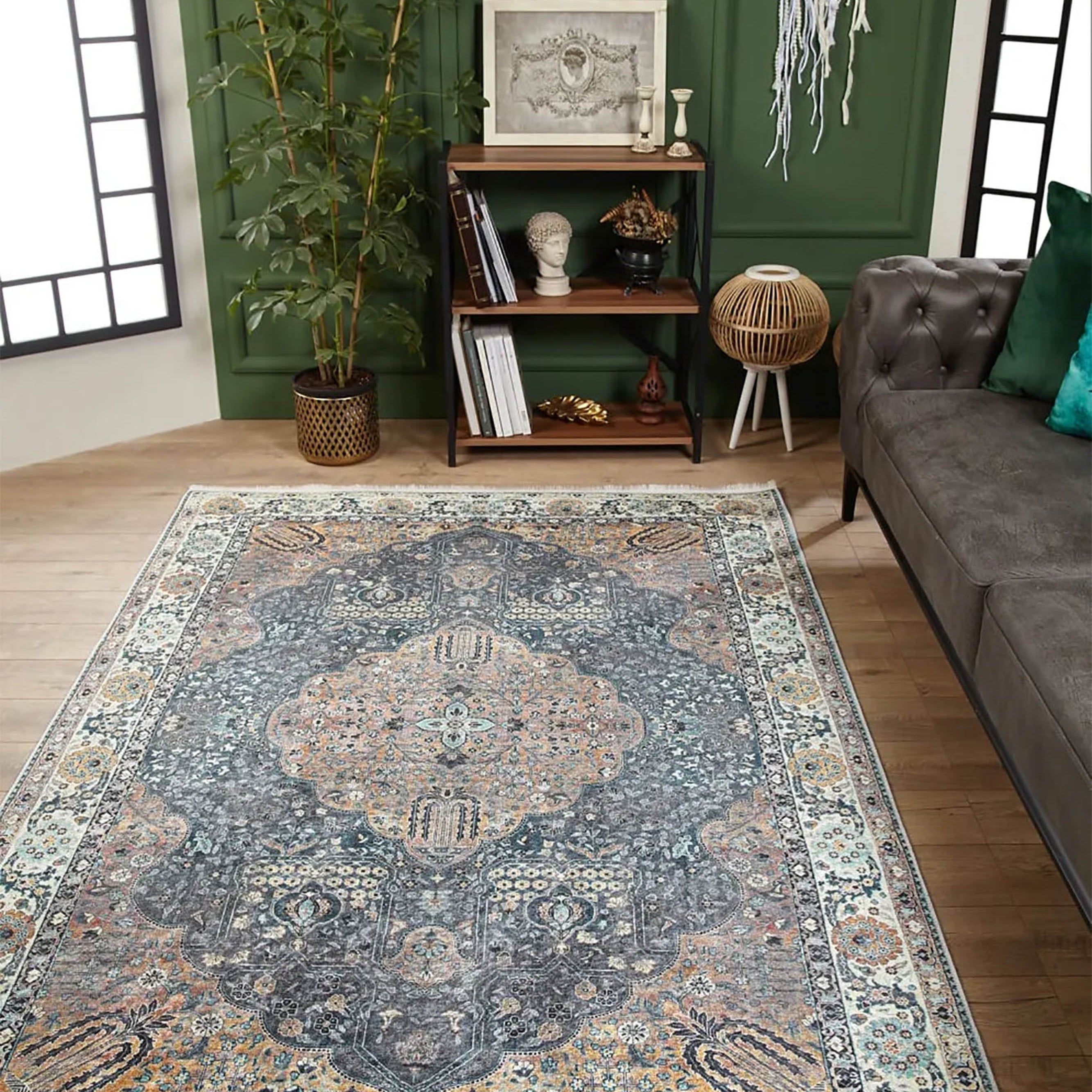 Anika Turkish Medallion Traditional Oriental Rug