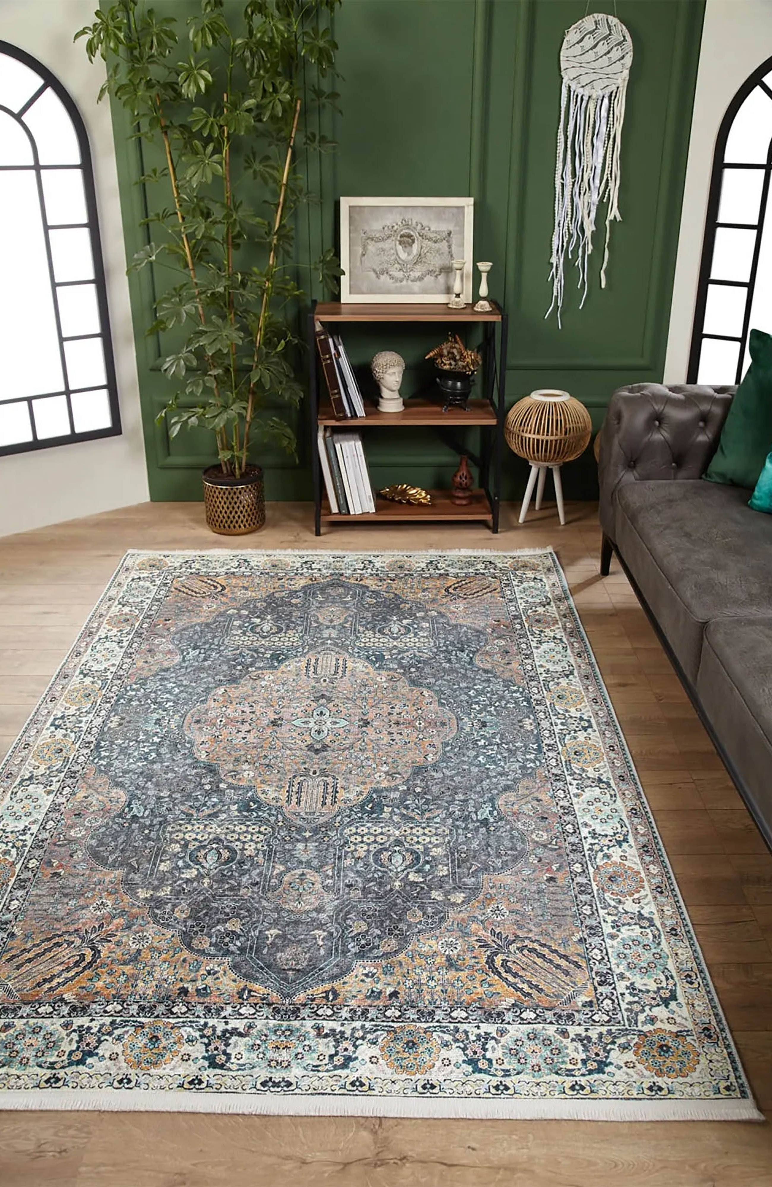Anika Turkish Medallion Traditional Oriental Rug