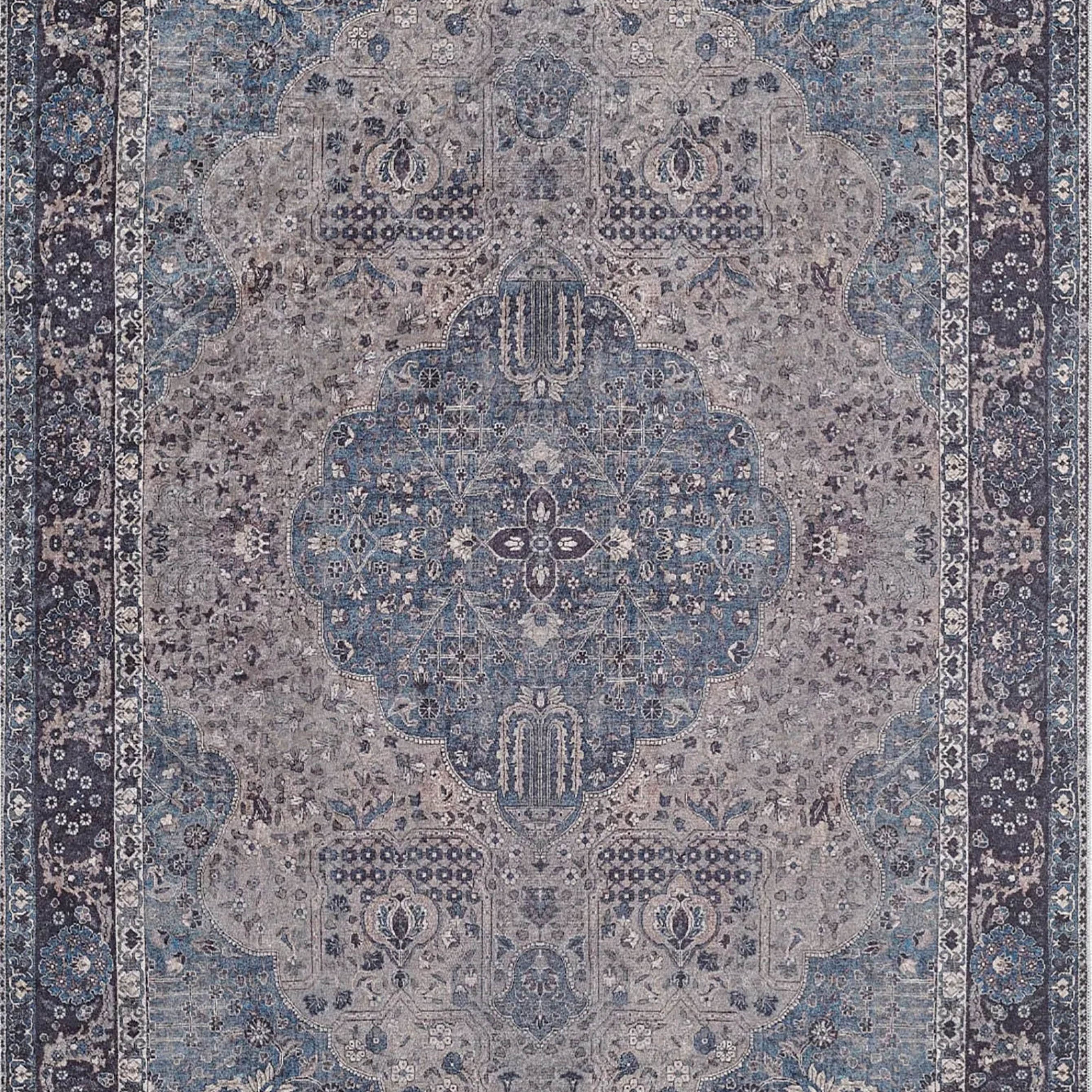 Raina Turkish Medallion Traditional Oriental Rug