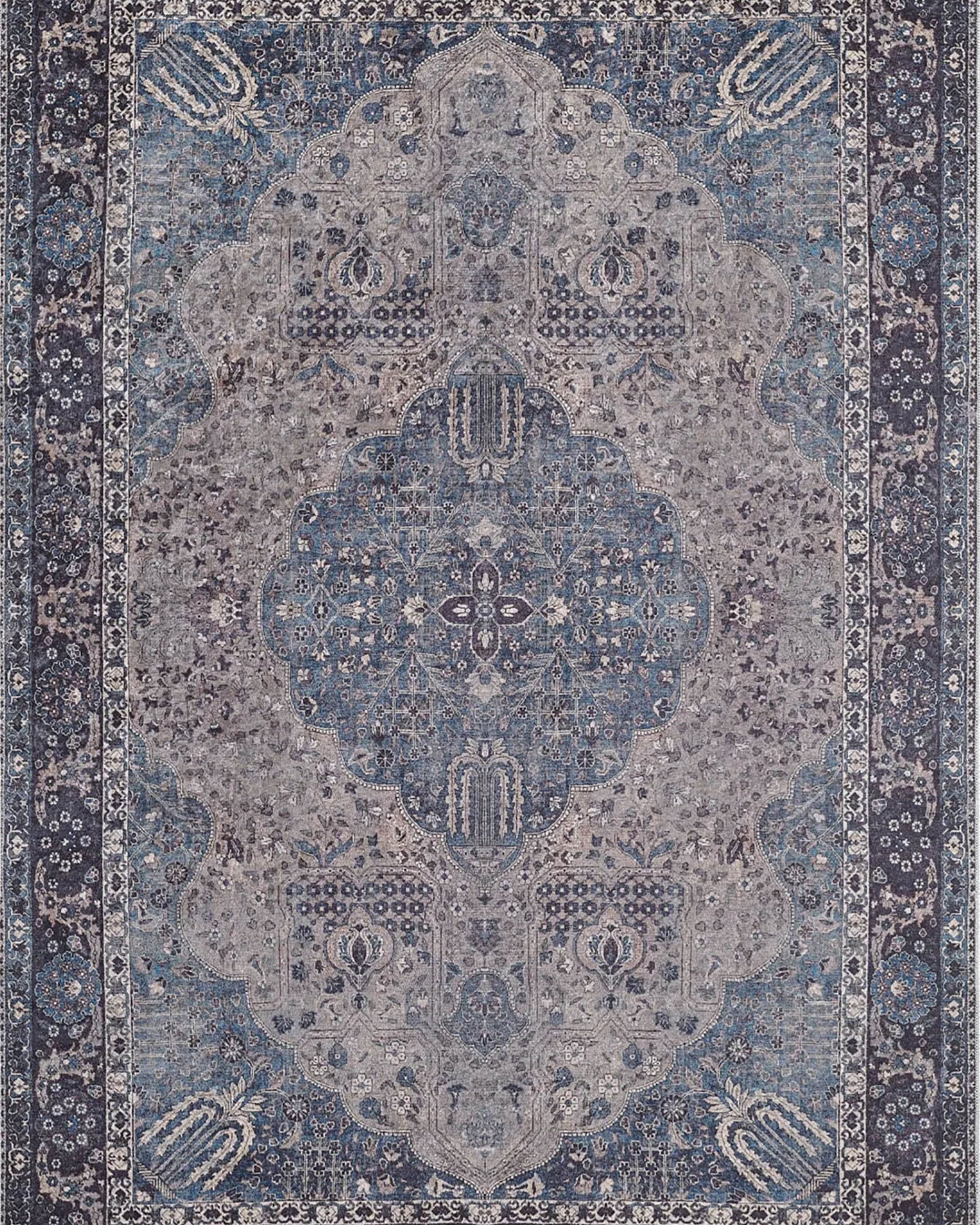 Raina Turkish Medallion Traditional Oriental Rug