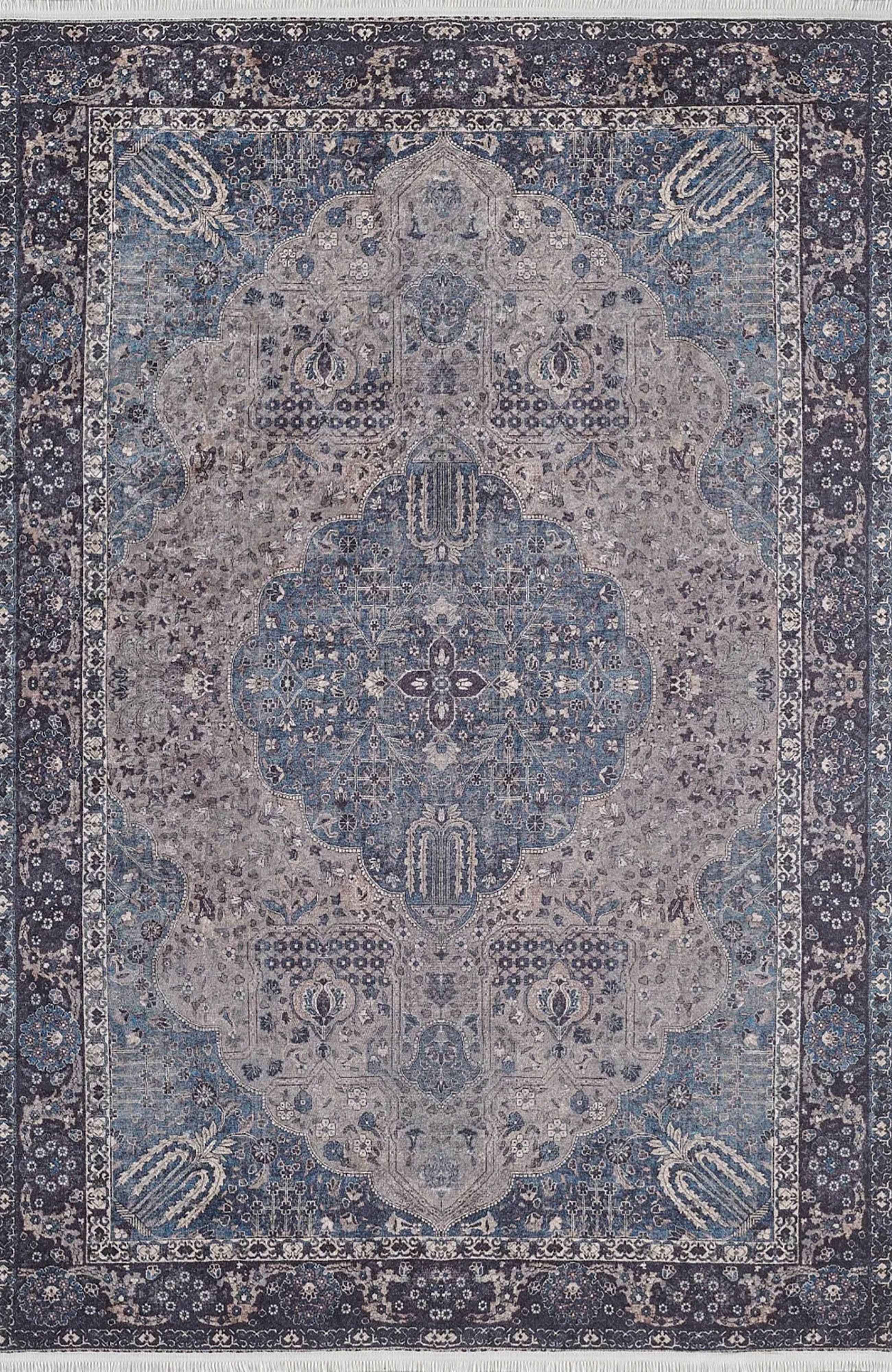 Raina Turkish Medallion Traditional Oriental Rug