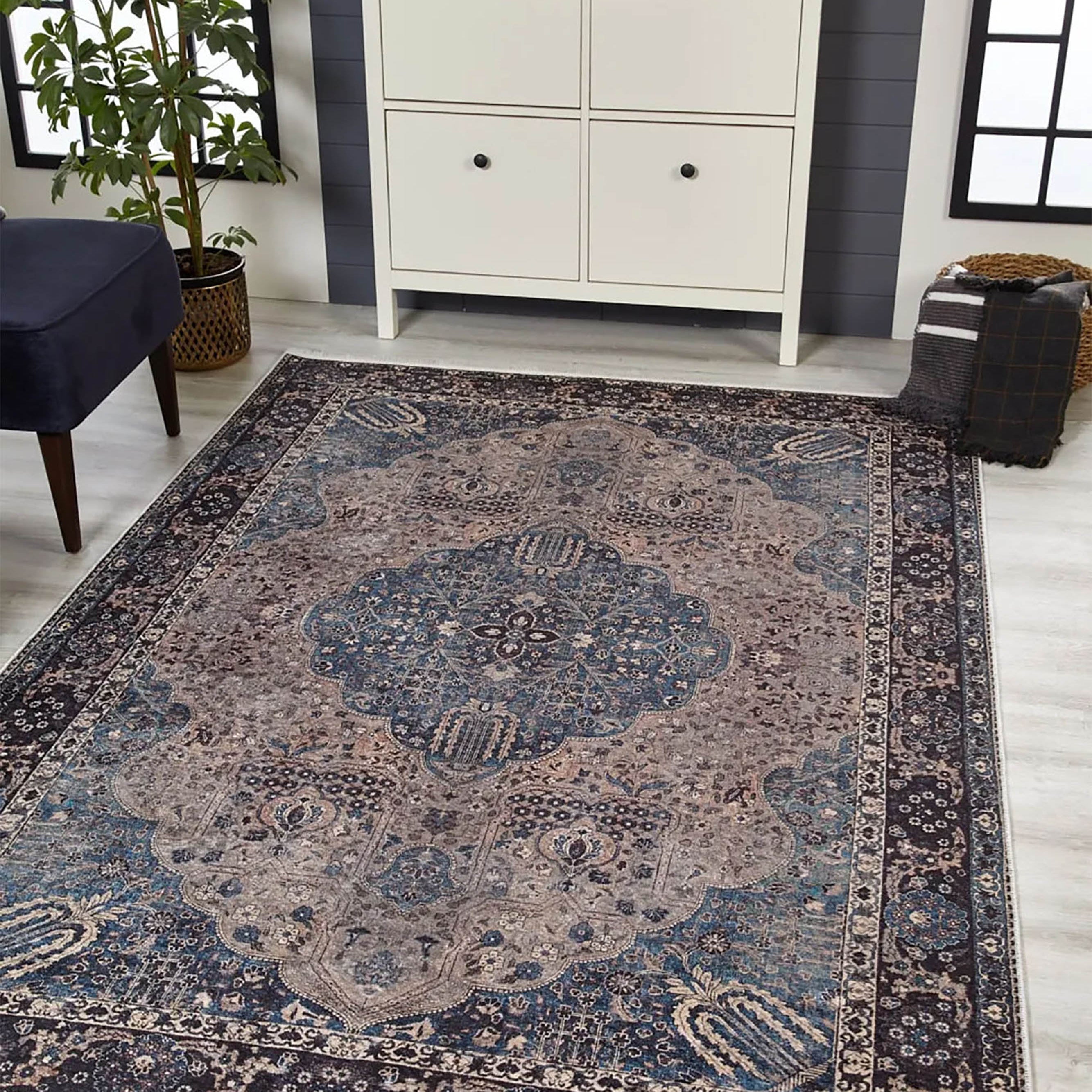 Raina Turkish Medallion Traditional Oriental Rug