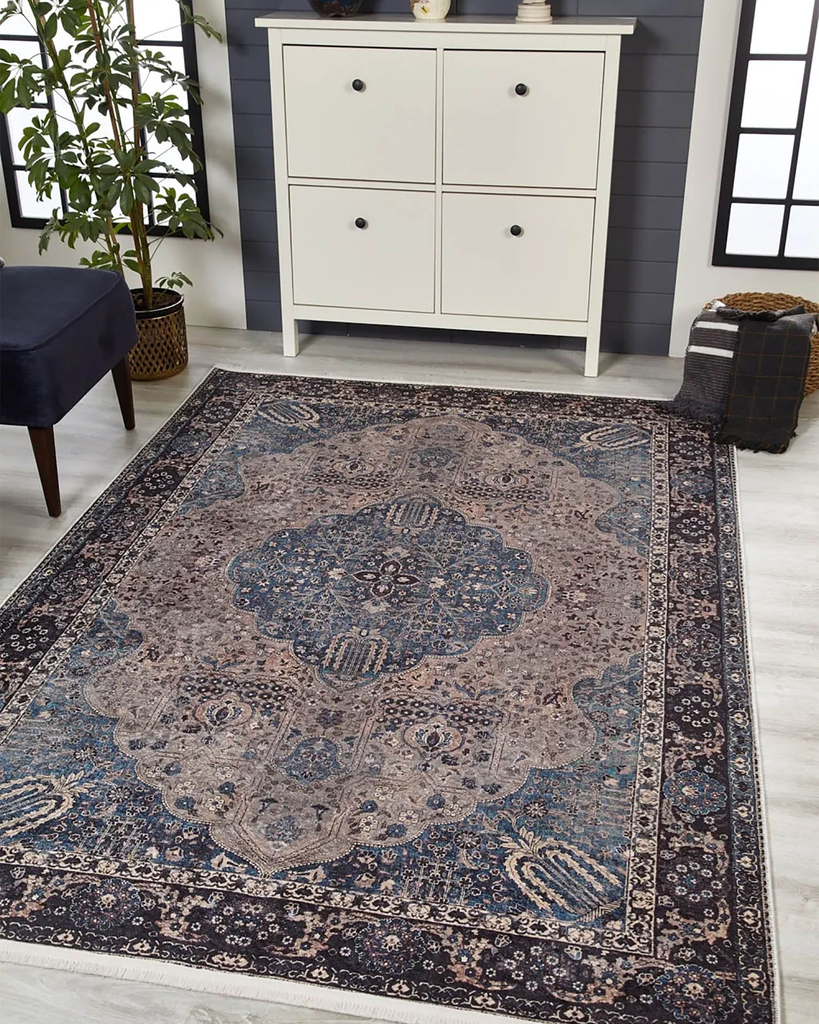 Raina Turkish Medallion Traditional Oriental Rug