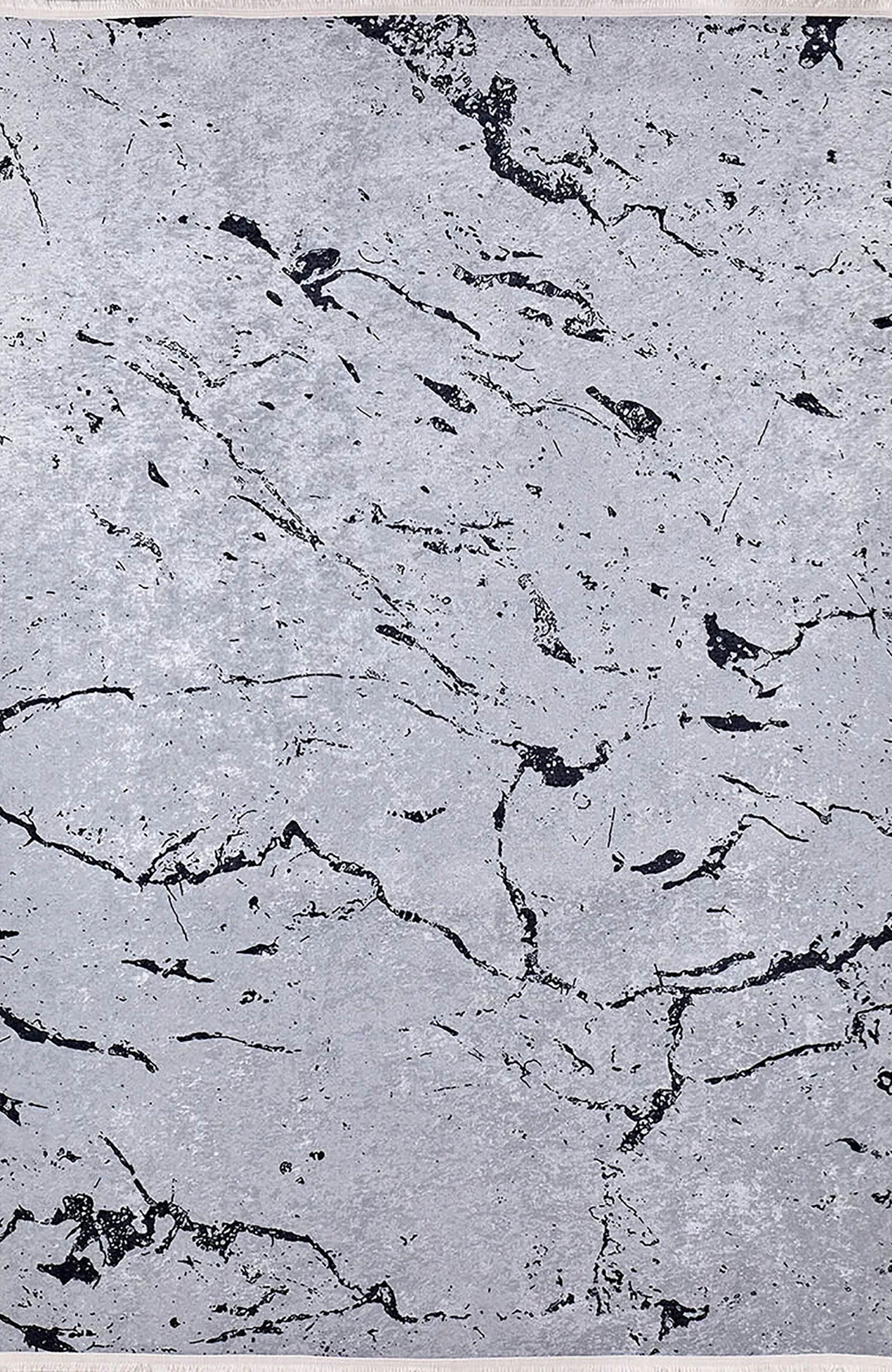 Lilianna Marble Style Gray Luxury Home Modern Art Rug