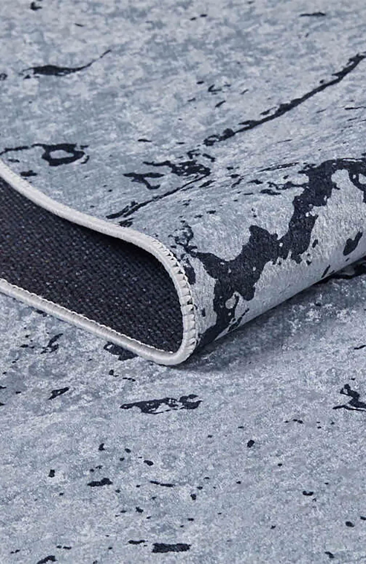 Lilianna Marble Style Gray Luxury Home Modern Art Rug