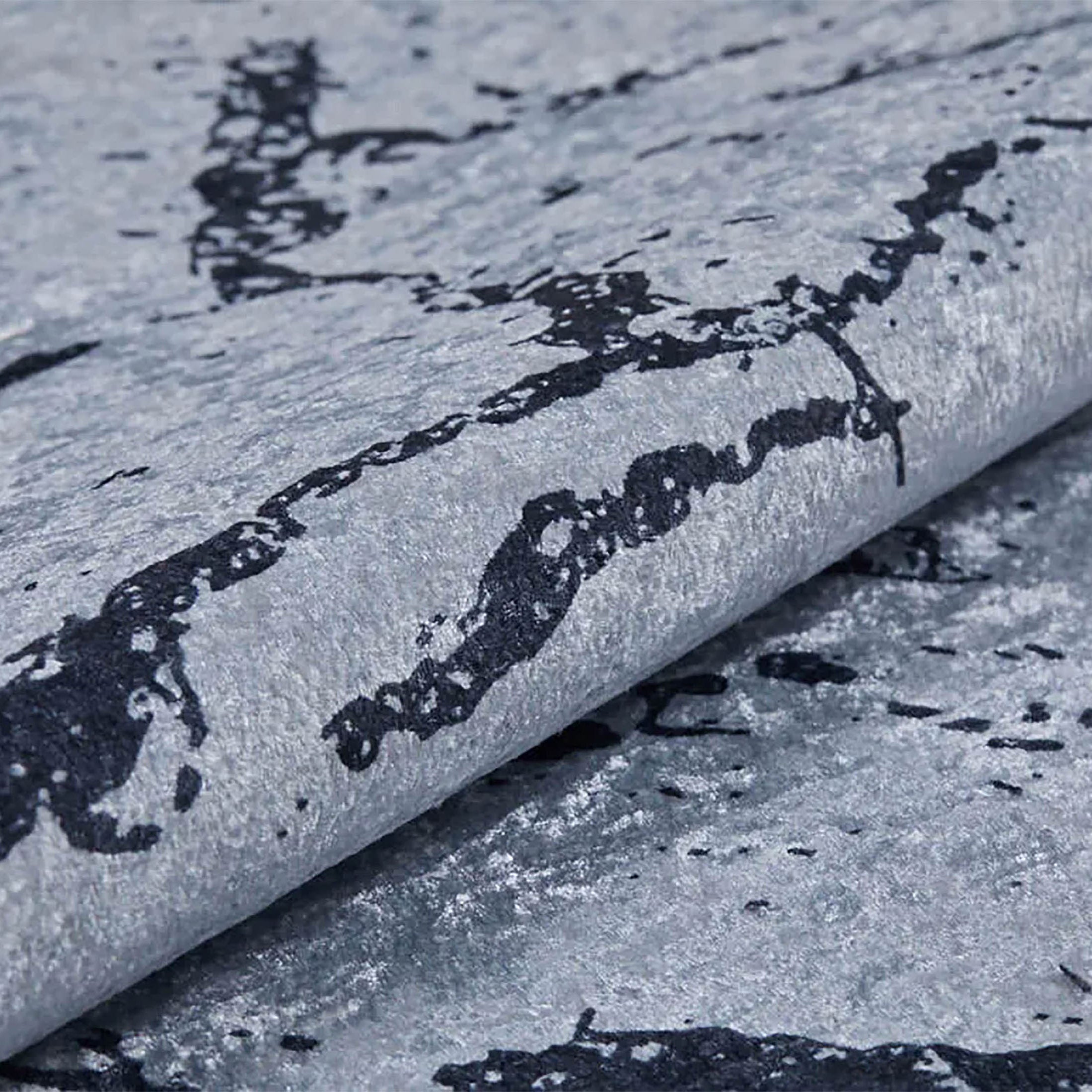 Lilianna Marble Style Gray Luxury Home Modern Art Rug