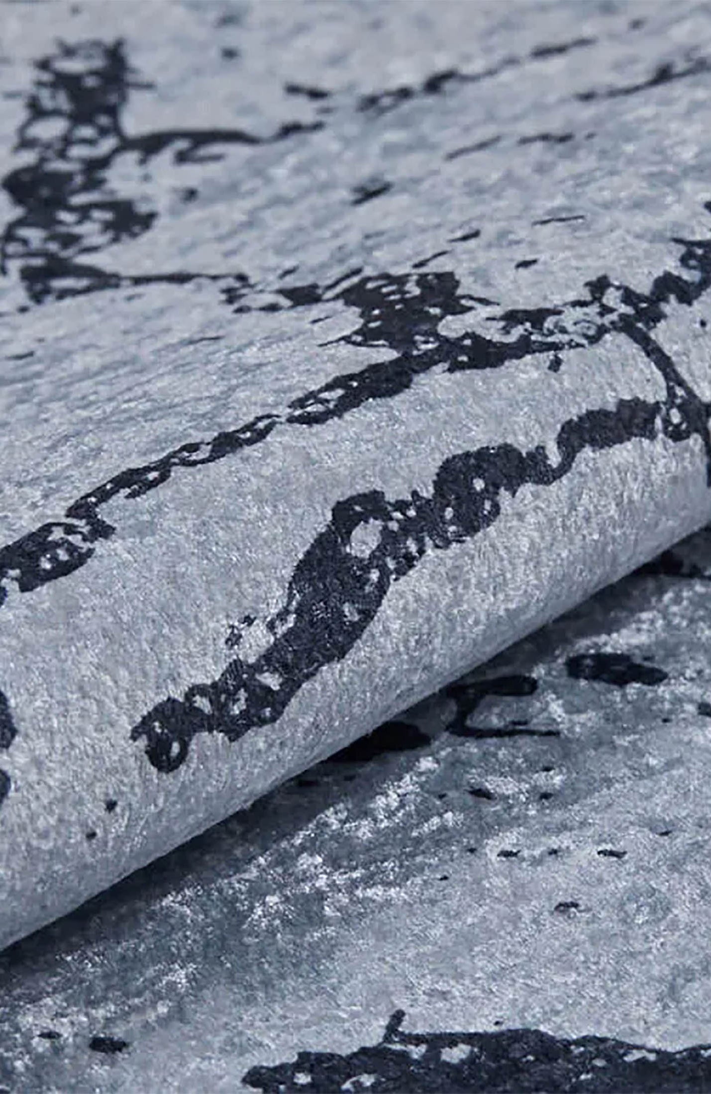 Lilianna Marble Style Gray Luxury Home Modern Art Rug