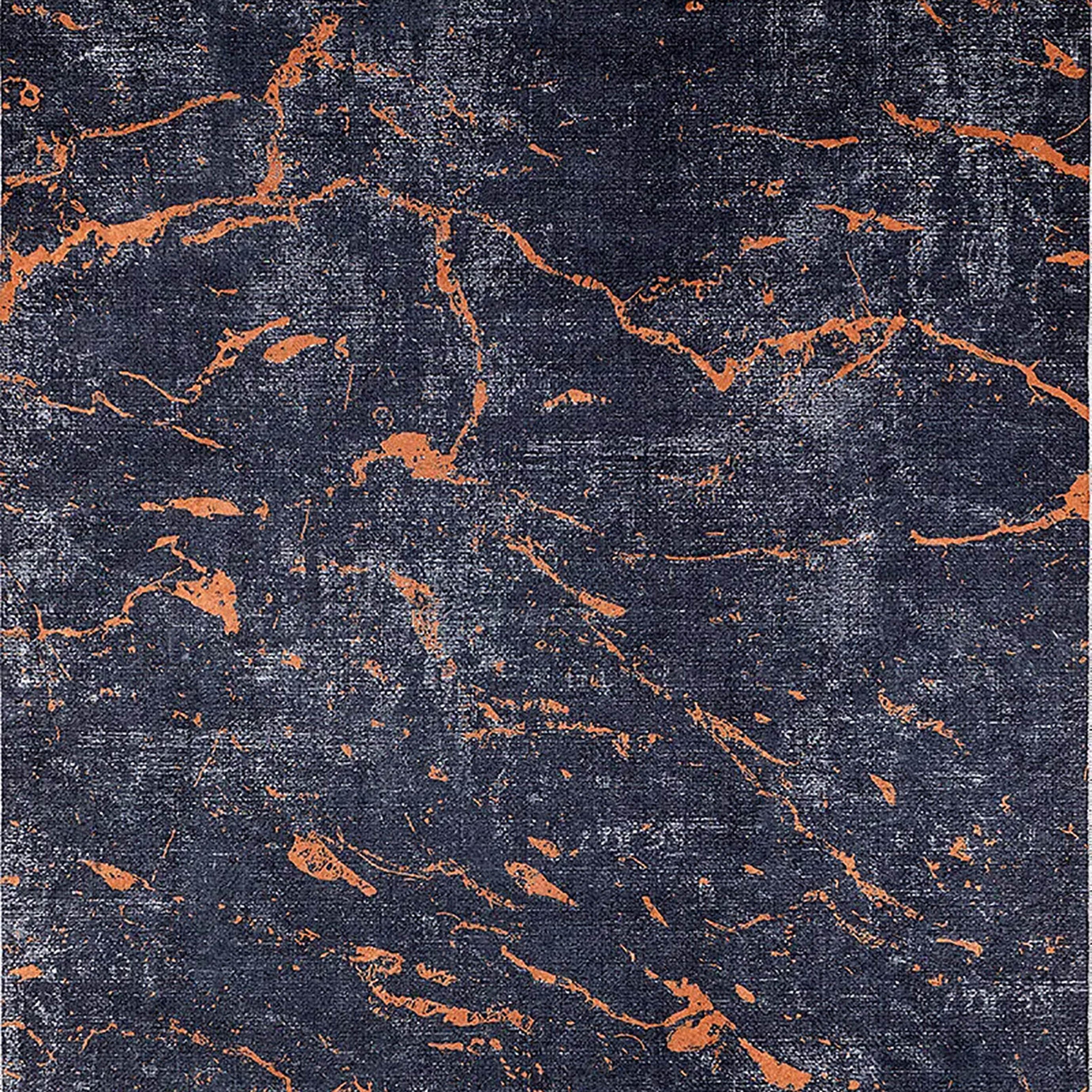 Khalani Marble Style Black Brown Luxury Home Modern Art Rug