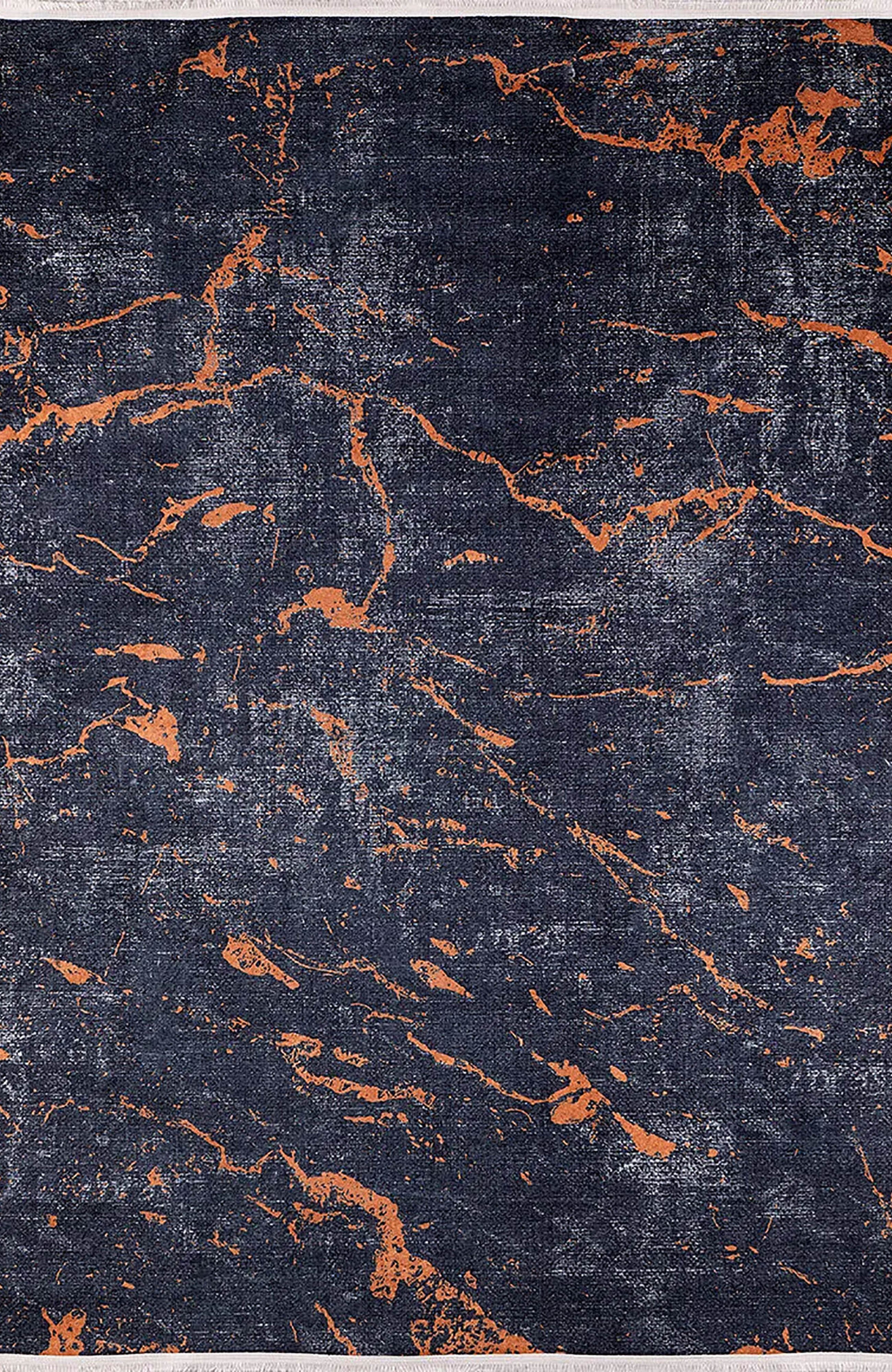 Khalani Marble Style Black Brown Luxury Home Modern Art Rug