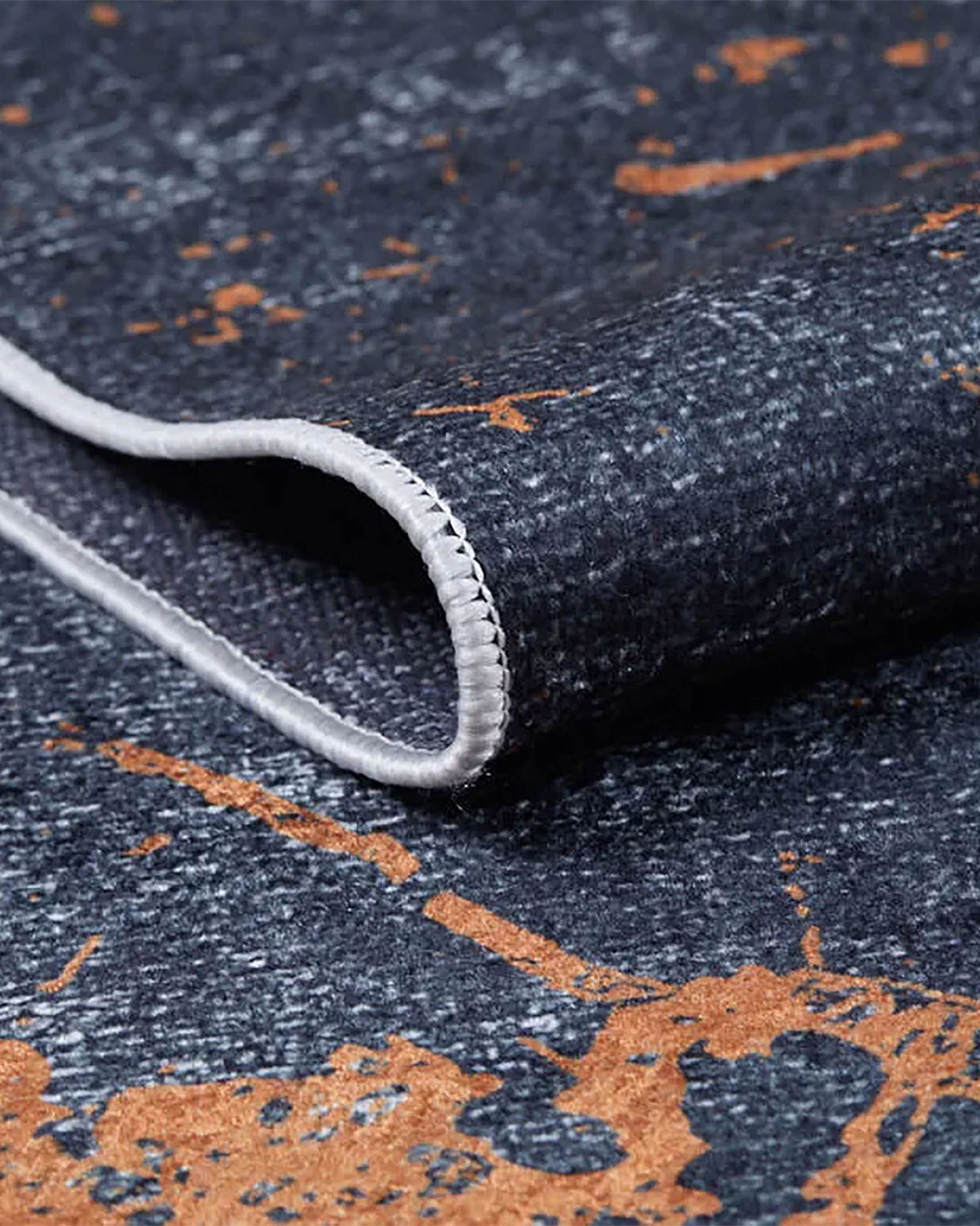 Khalani Marble Style Black Brown Luxury Home Modern Art Rug