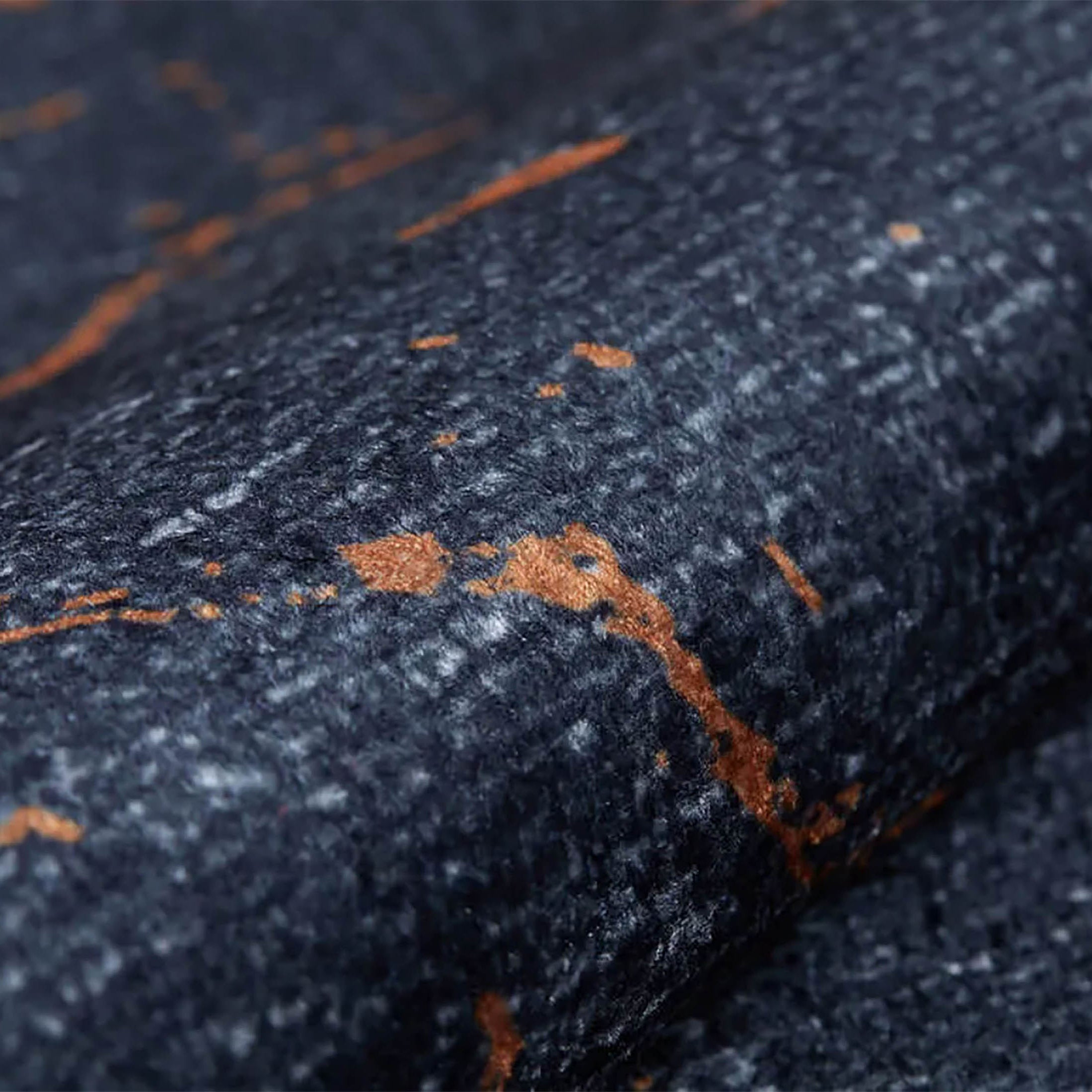 Khalani Marble Style Black Brown Luxury Home Modern Art Rug