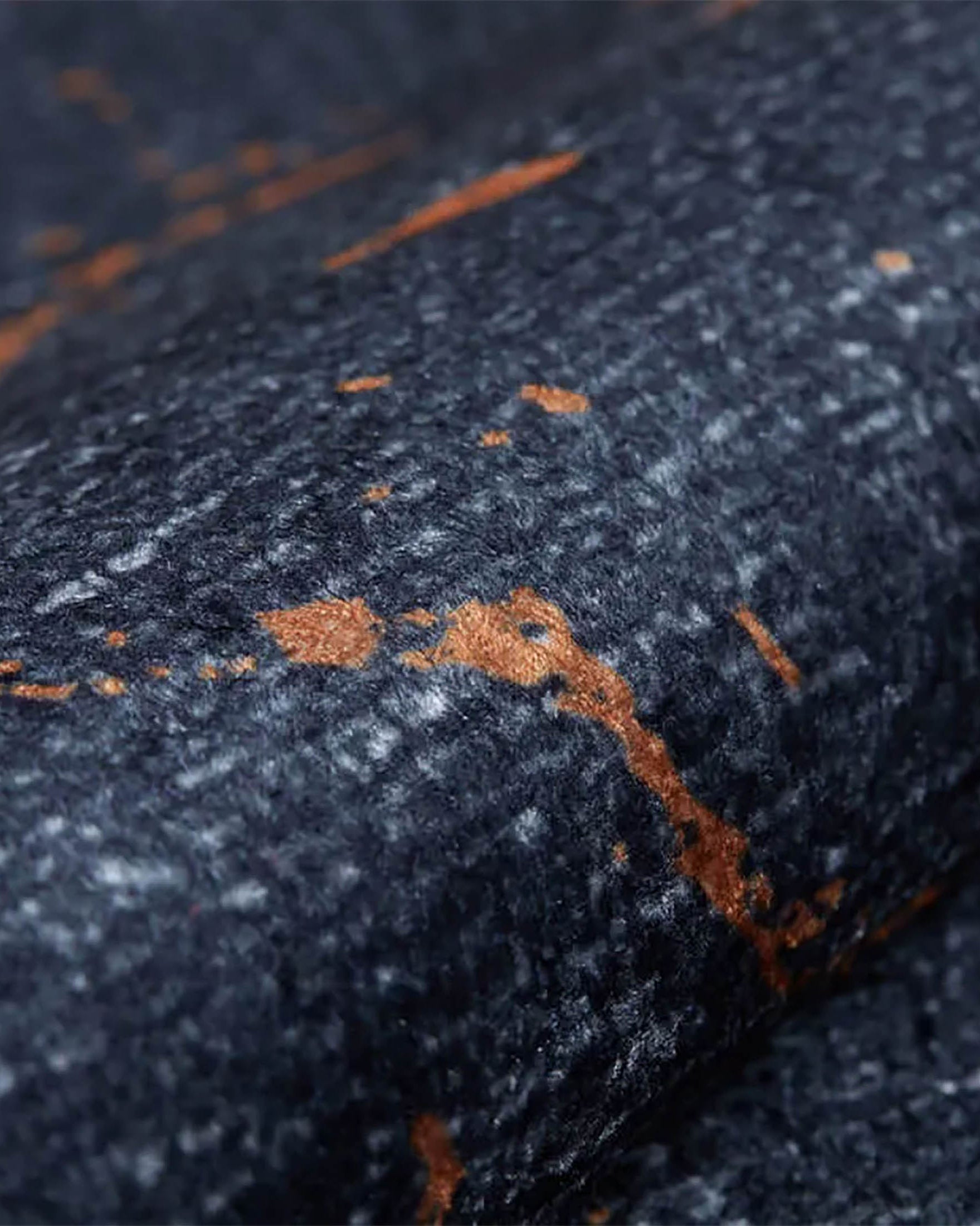 Khalani Marble Style Black Brown Luxury Home Modern Art Rug