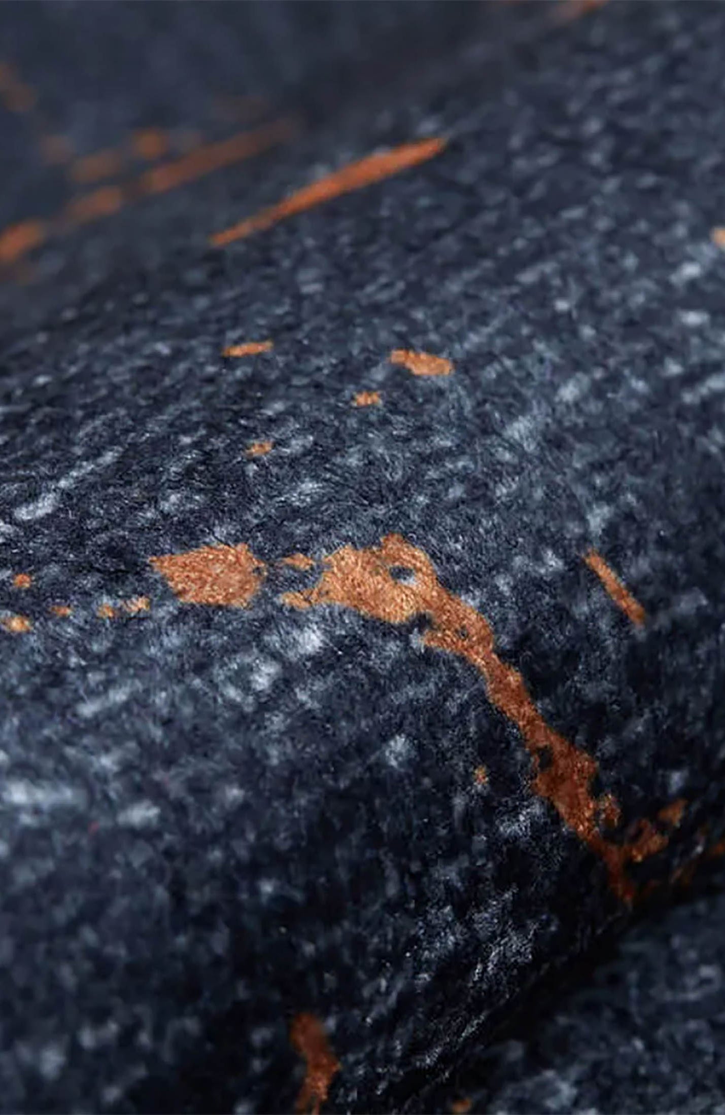 Khalani Marble Style Black Brown Luxury Home Modern Art Rug