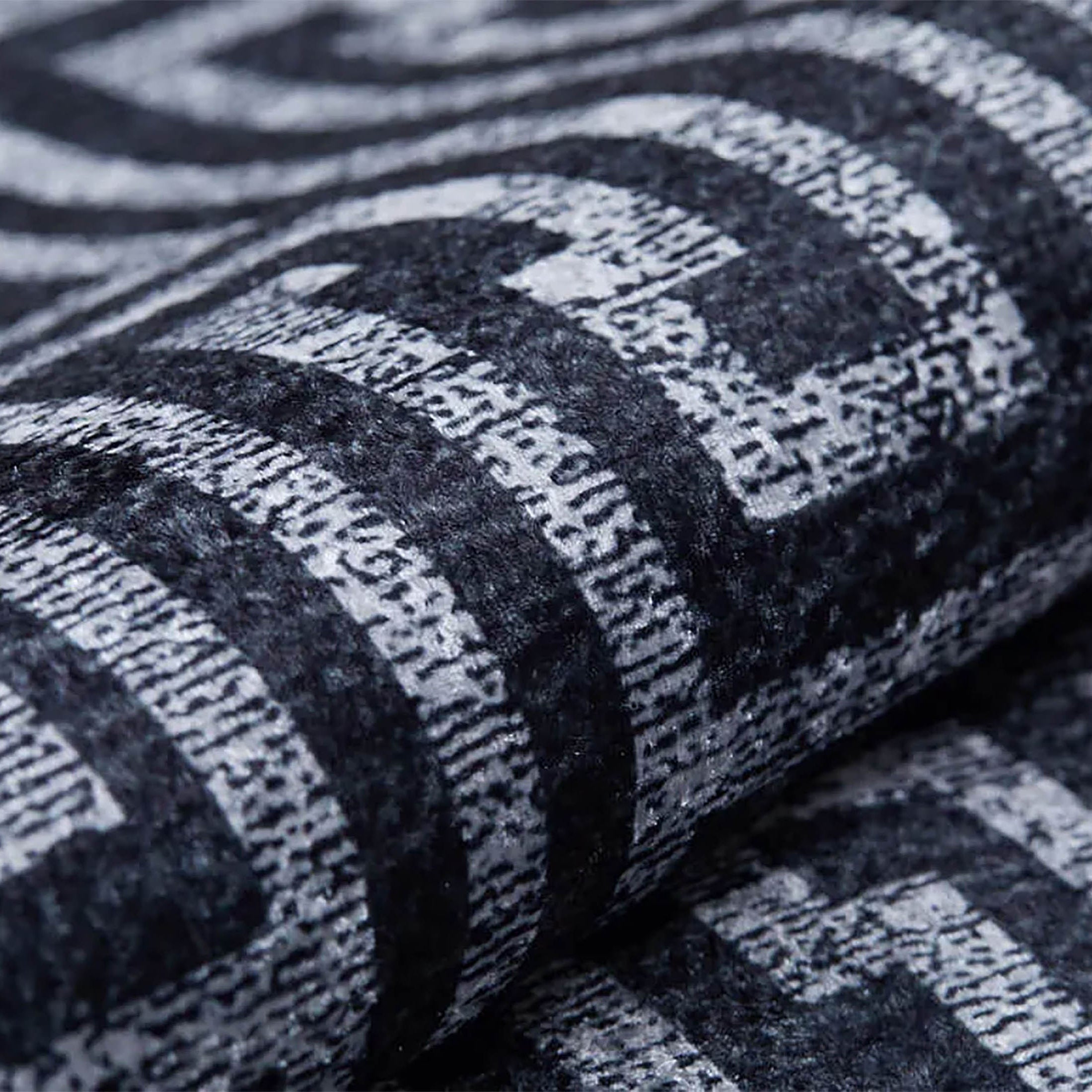 Hale Turkish Black Gray Geometric Modern Rug