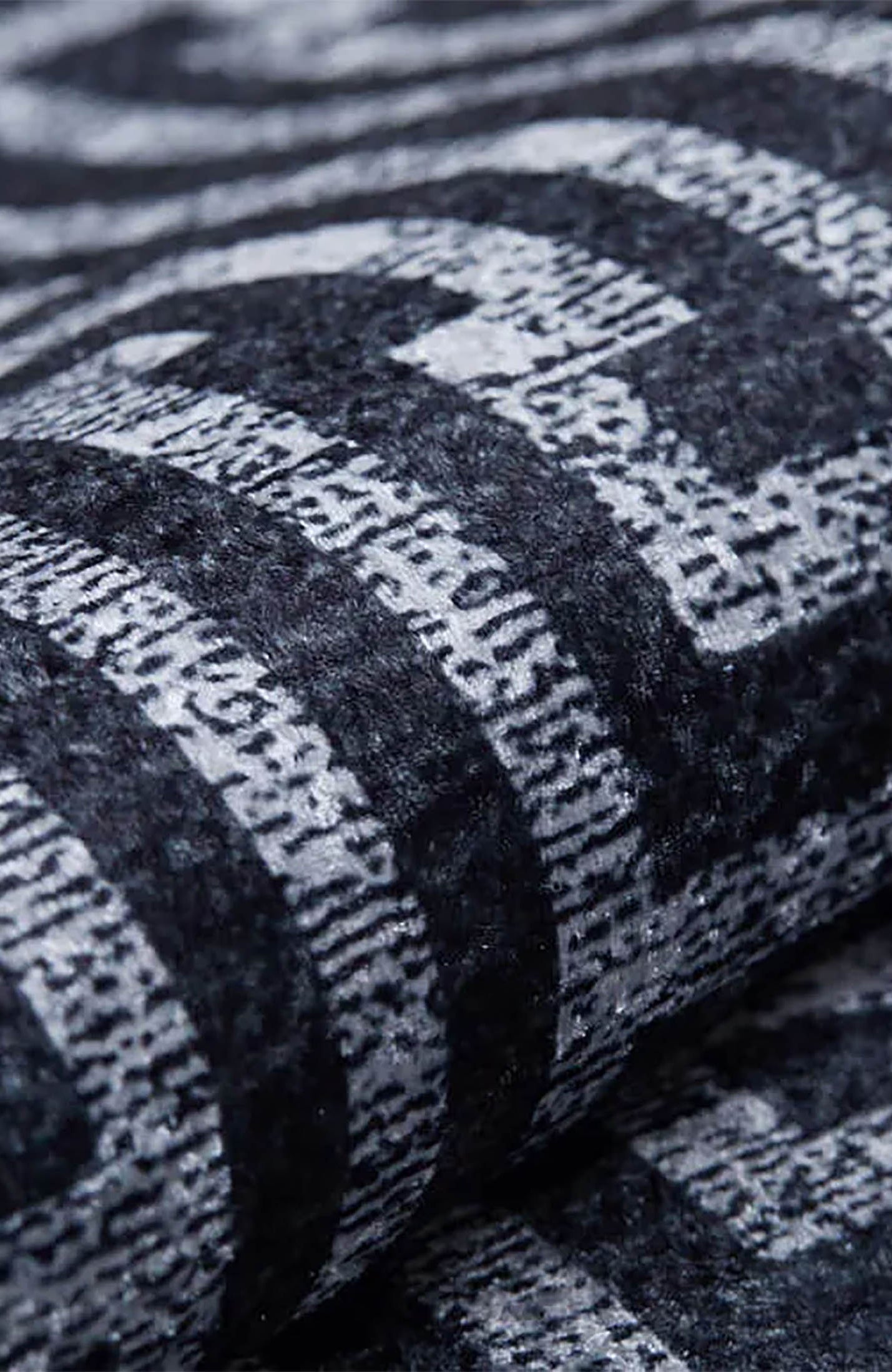 Hale Turkish Black Gray Geometric Modern Rug