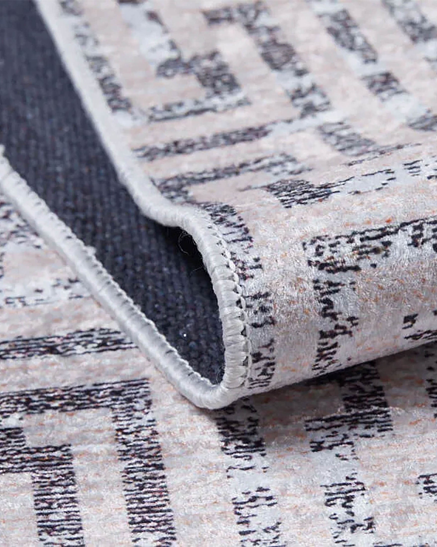 Handan Turkish Beige Black Geometric Modern Rug