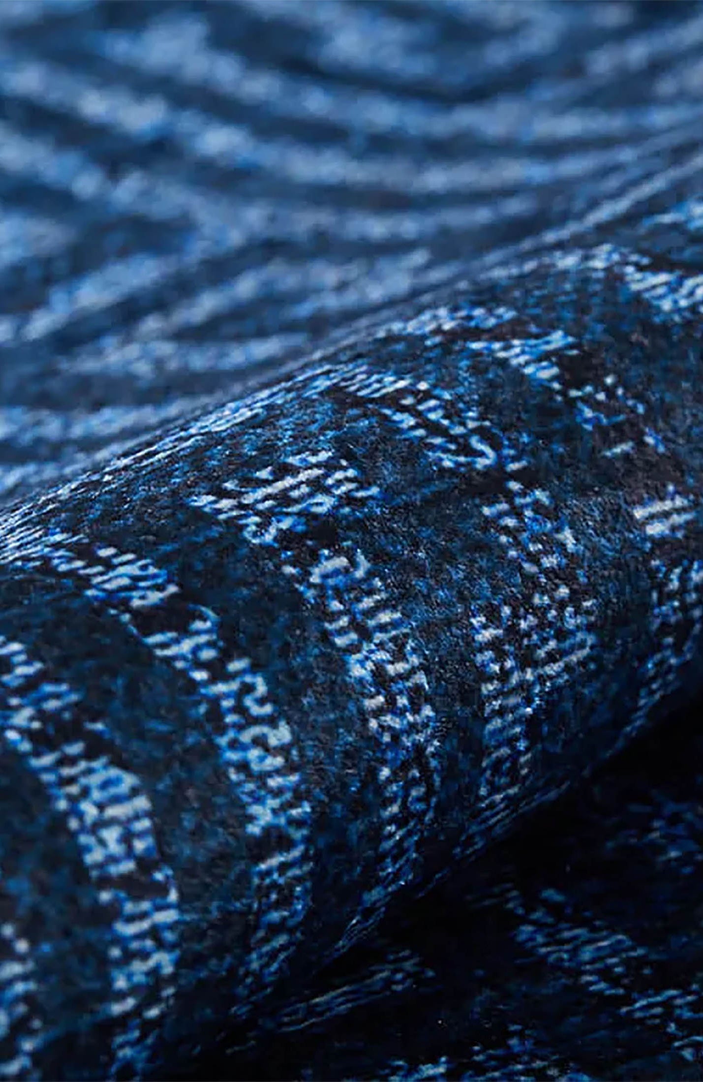 Harika Turkish Navy Blue Geometric Modern Rug