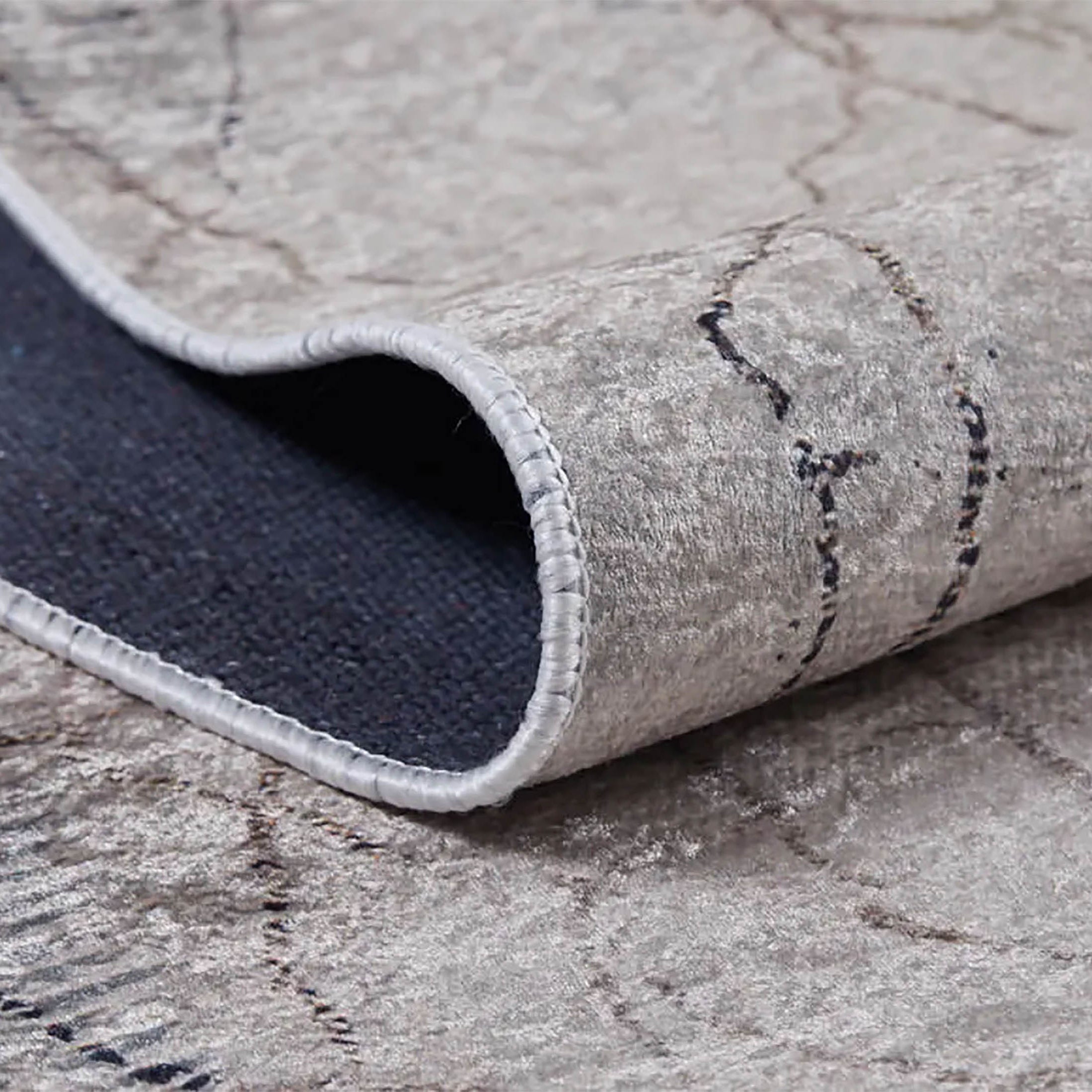 Belen Land Drought Light Powder Color luxury Decor Area Rug