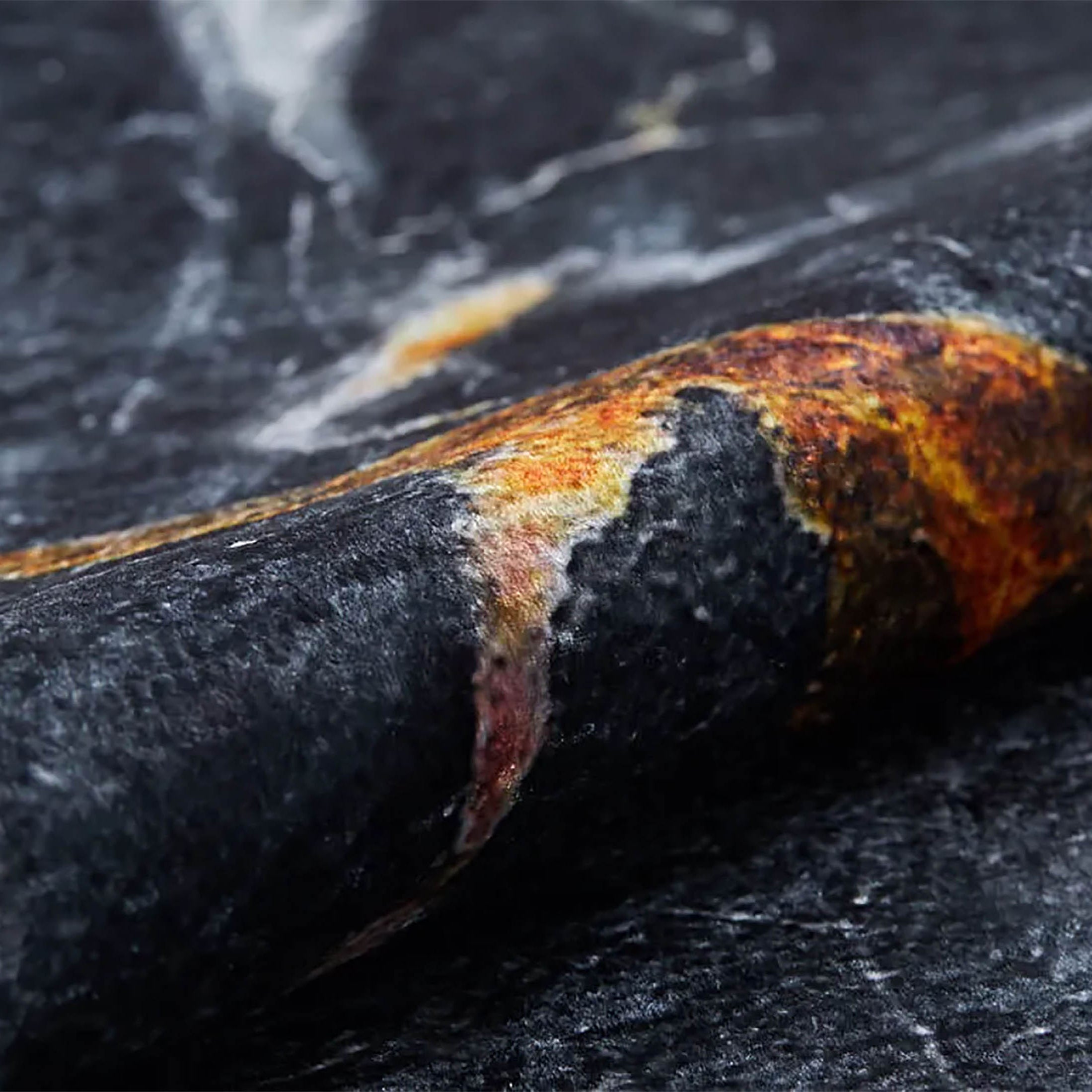 Karter Black Gold Marble Style Modern Rug