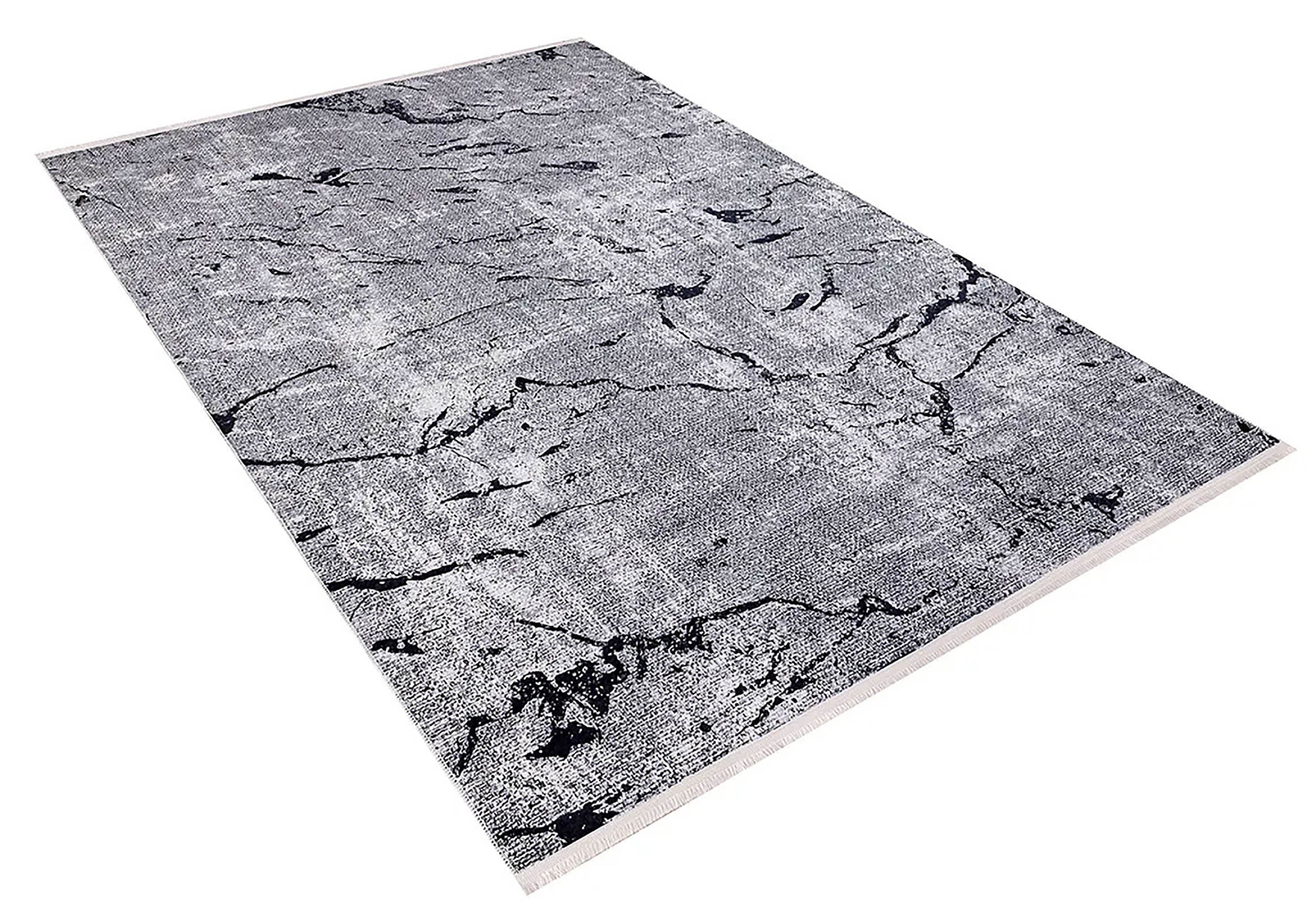 Liberty Marble Style Gray Art Deco Luxury Rug