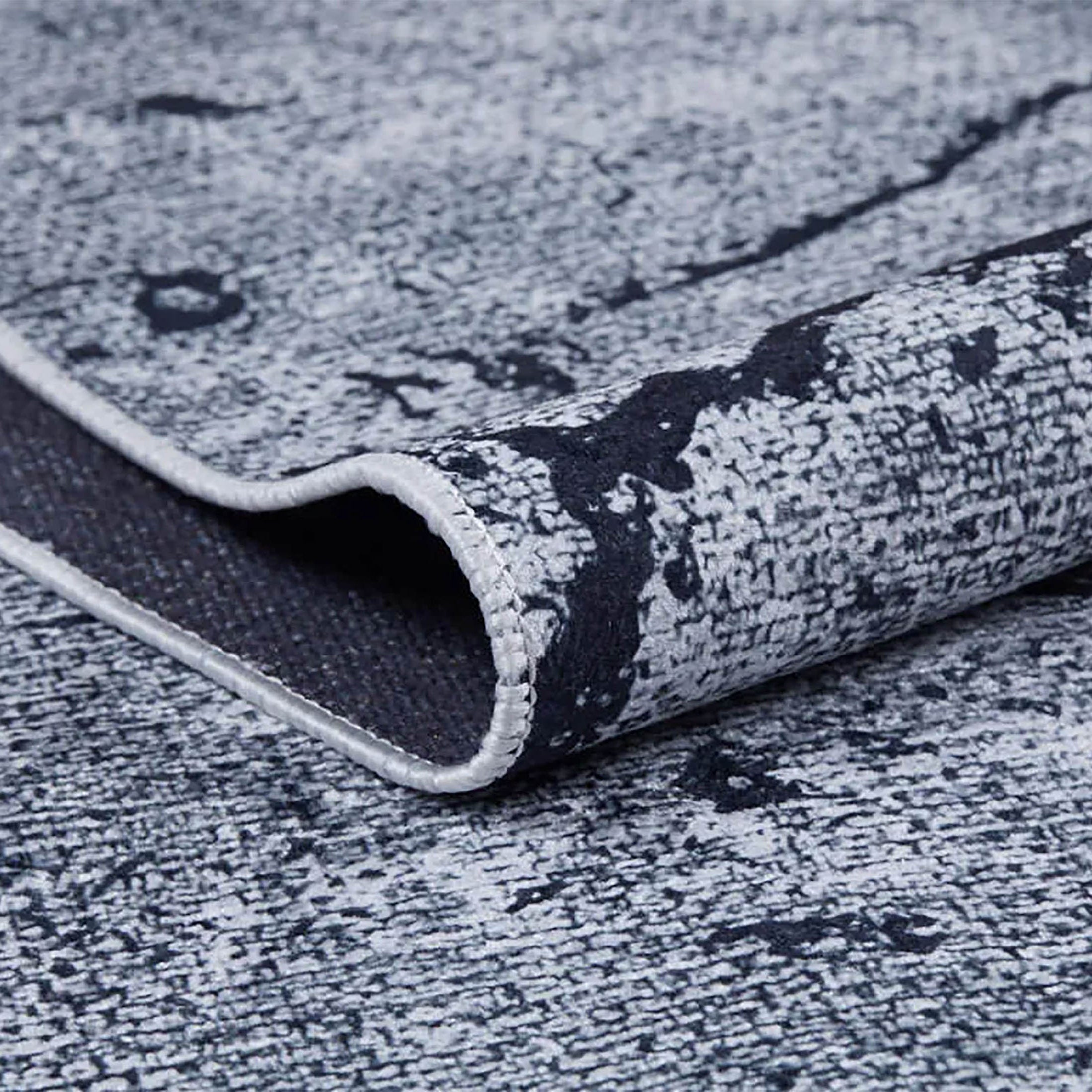 Liberty Marble Style Gray Art Deco Luxury Rug