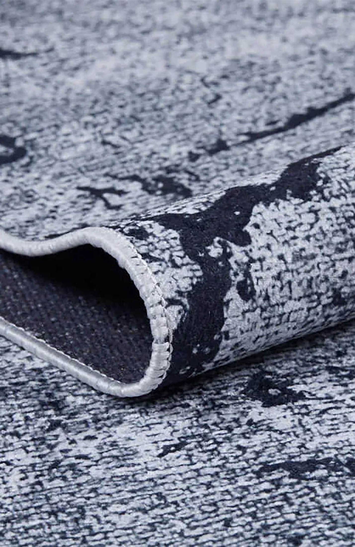 Liberty Marble Style Gray Art Deco Luxury Rug