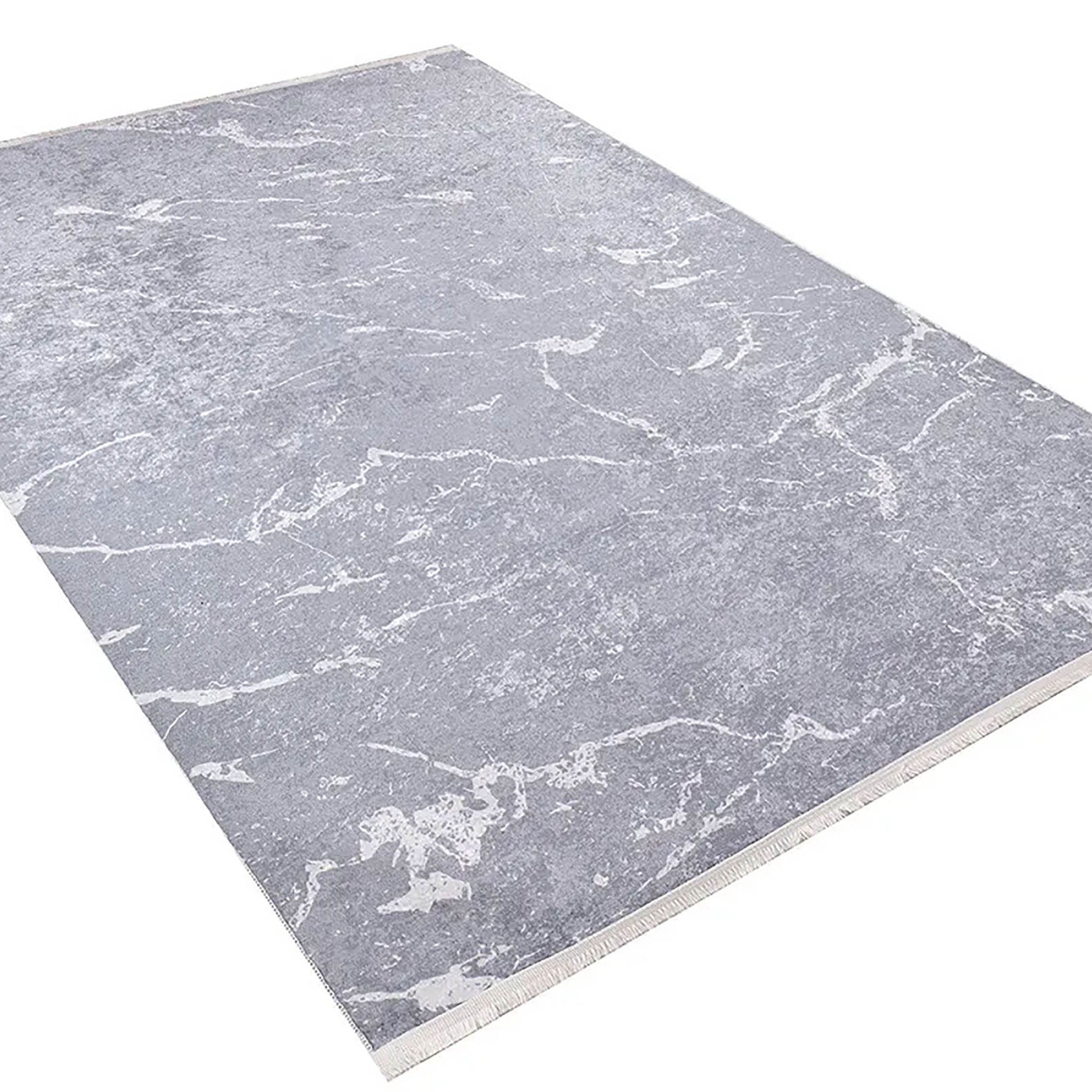 Ayleen Marble Style Gray Art Deco Luxury Modern Rug
