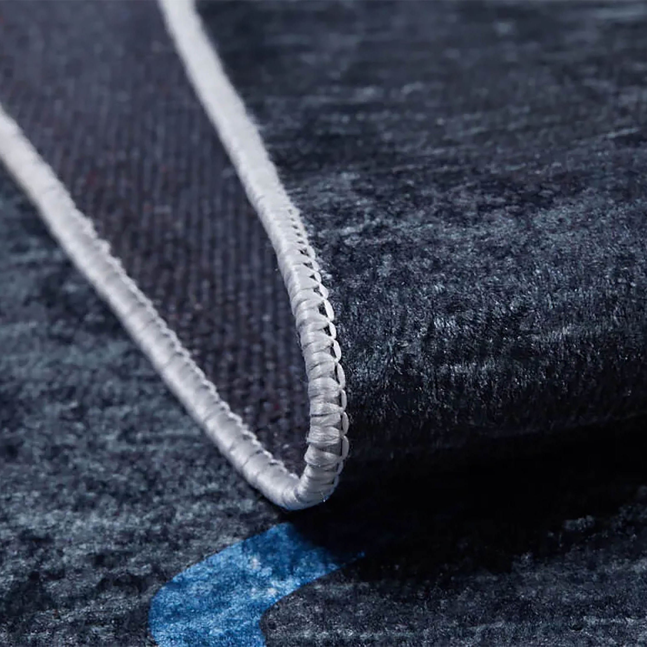 Marianna Black Colorful Home Decor Geometric Luxury Rug