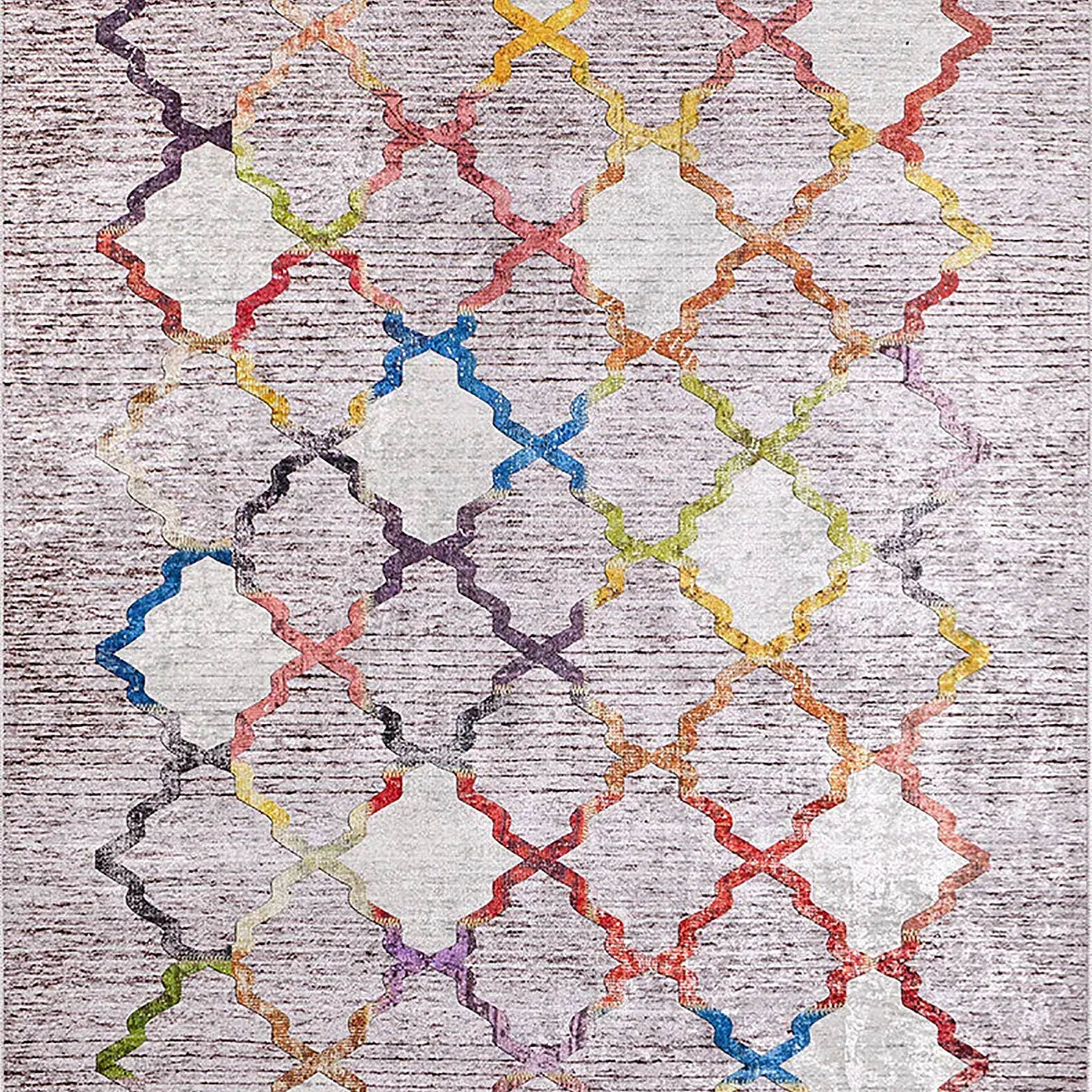 Ensley Colorful Geometric Vibrant Color Home Decor Luxury Rug
