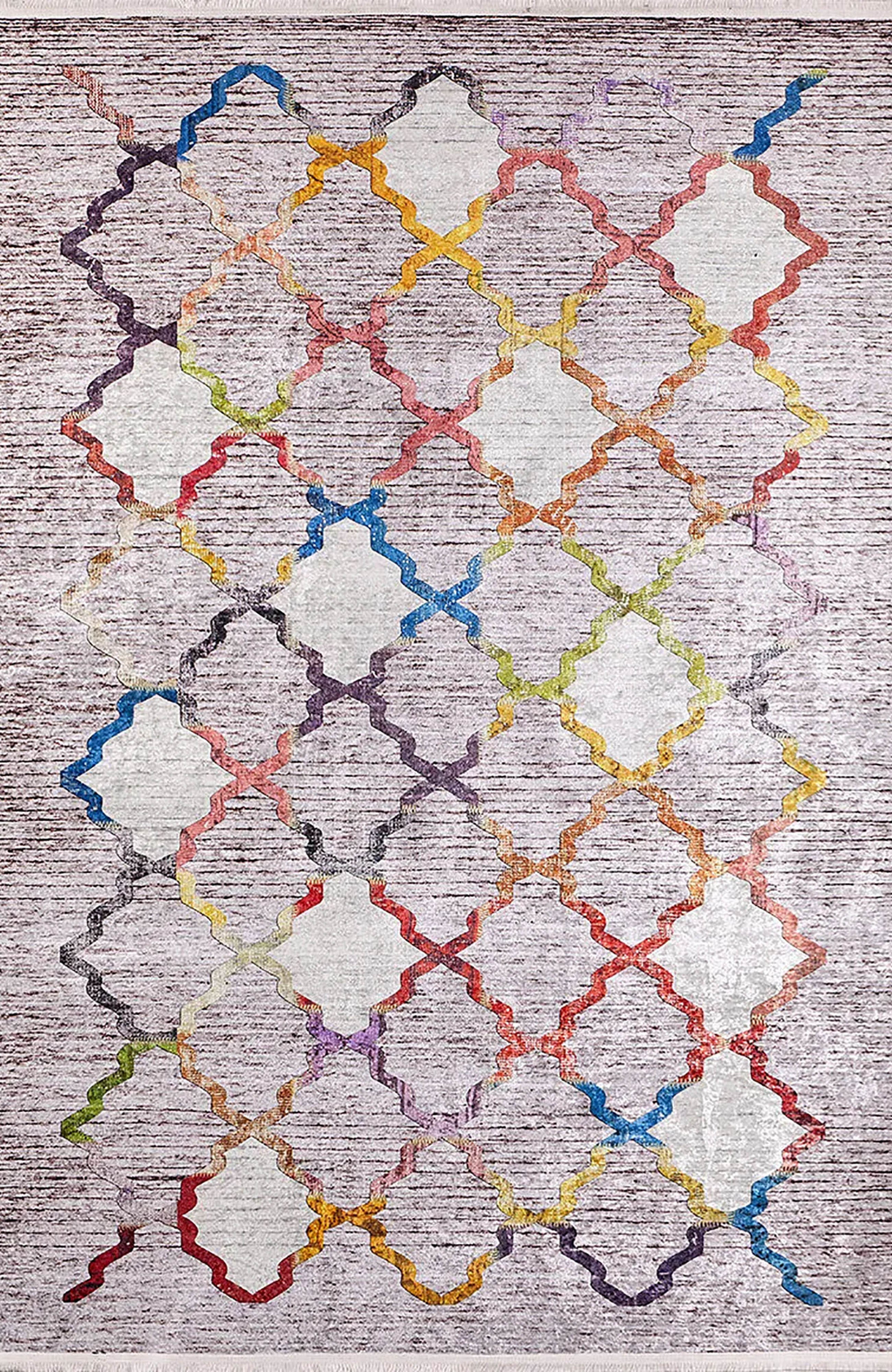 Ensley Colorful Geometric Vibrant Color Home Decor Luxury Rug
