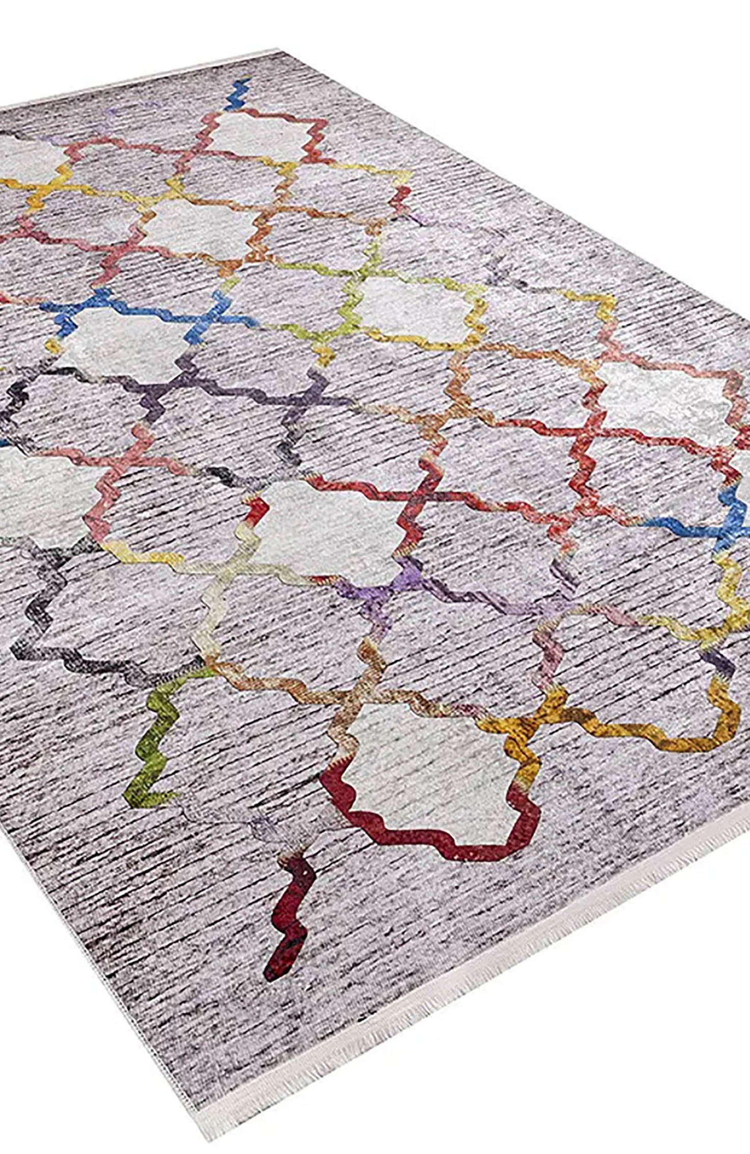 Ensley Colorful Geometric Vibrant Color Home Decor Luxury Rug