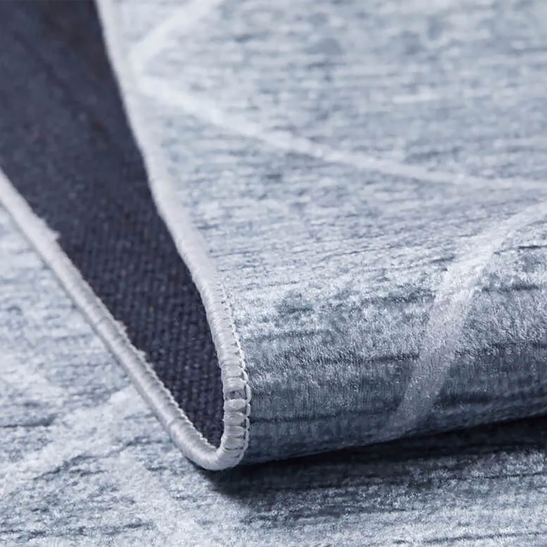 Hayal Moroccan Gray Geometric Modern Luxury Rug