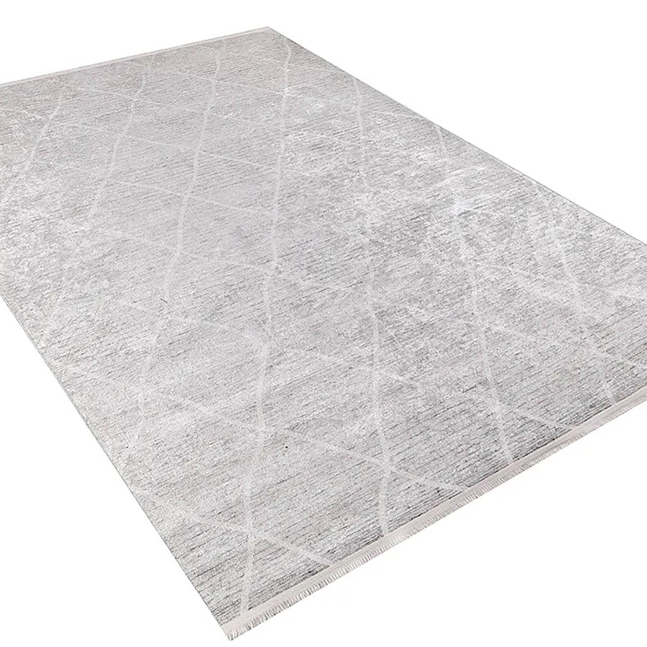 Hediye Moroccan Cream Geometric Modern Luxury Rug