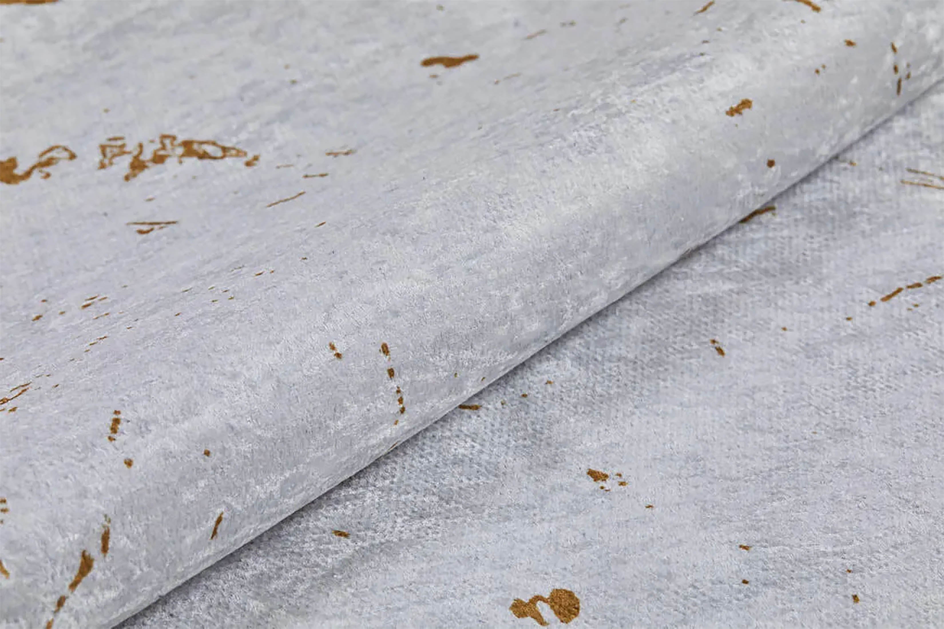 Princess Marble Style Cream Gold Art Deco Luxury Modern Home Rug