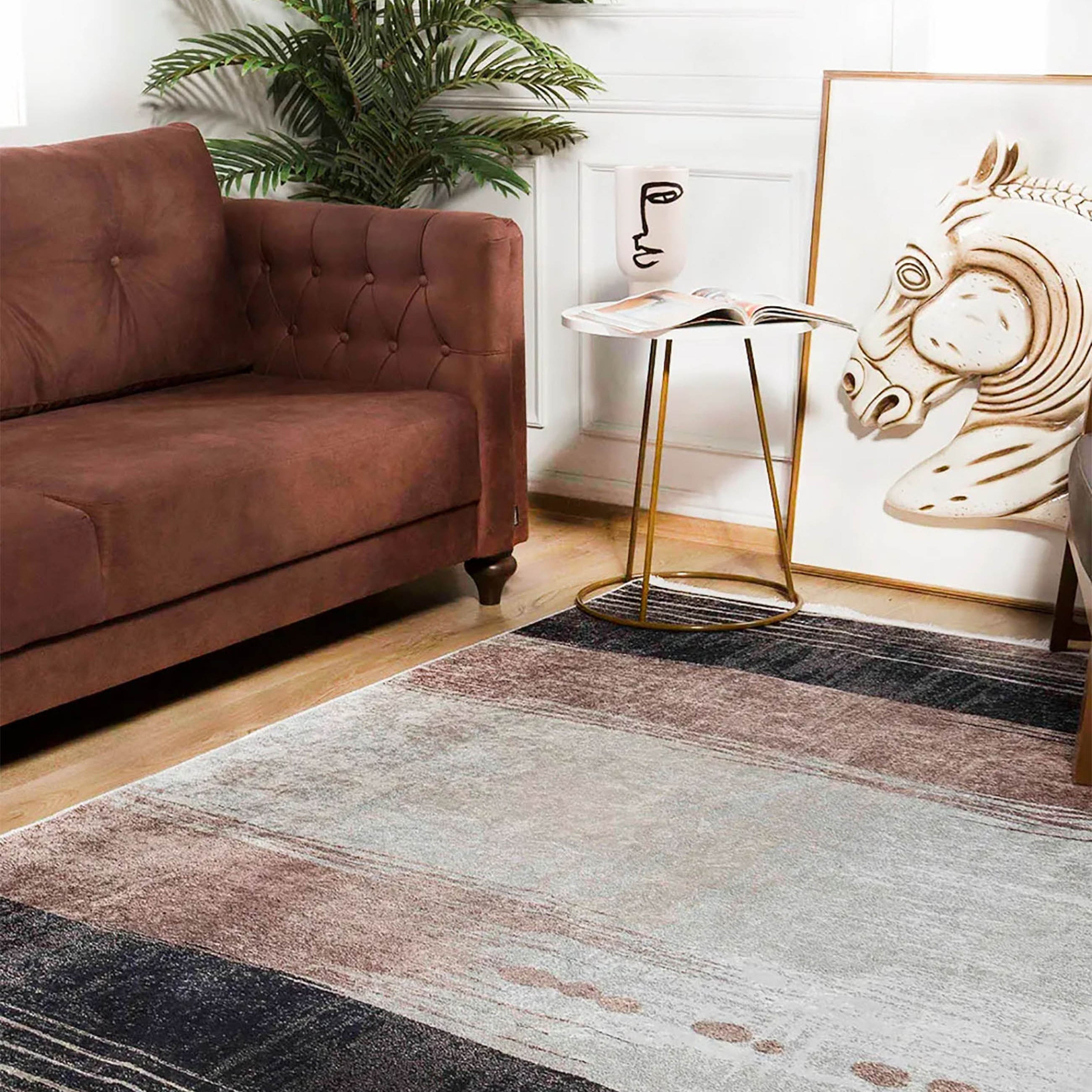 Kimberly Abstract Modern Home Decor Distressed Rug