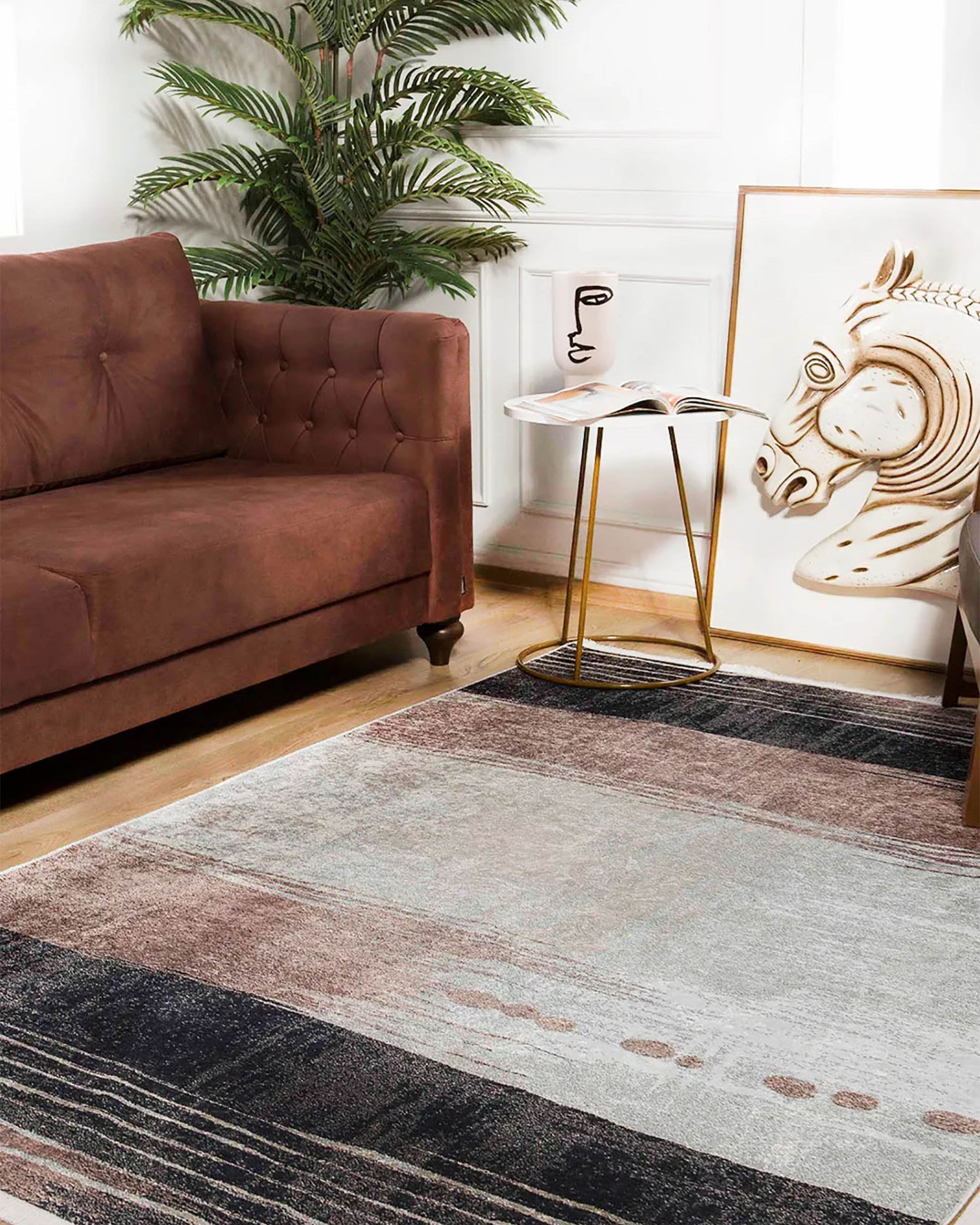 Kimberly Abstract Modern Home Decor Distressed Rug