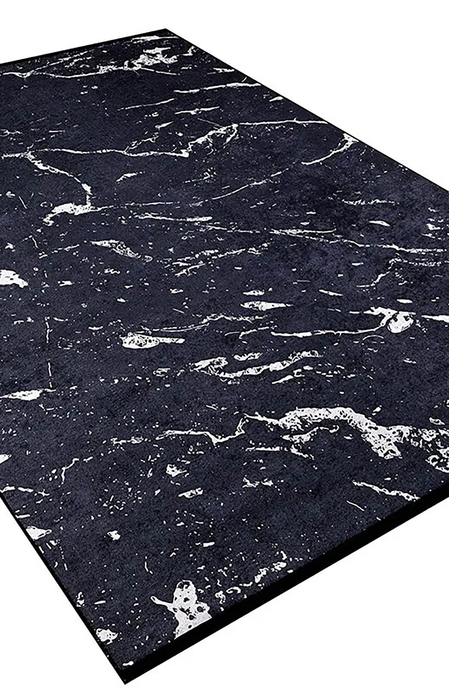 Alexia Marble Style Black luxury Home Modern Art Rug